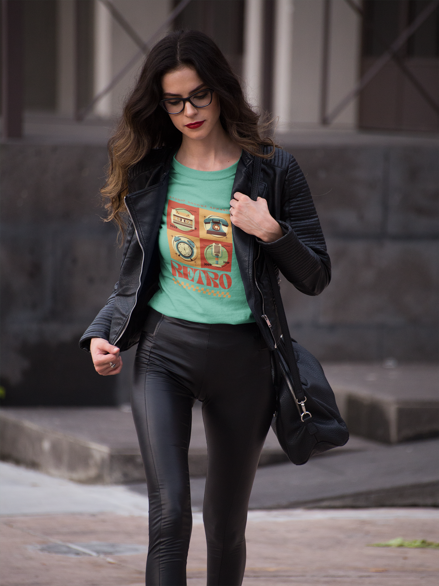 Feminine Flair in Retro Wear: Women's Cotton T-Shirt Collection