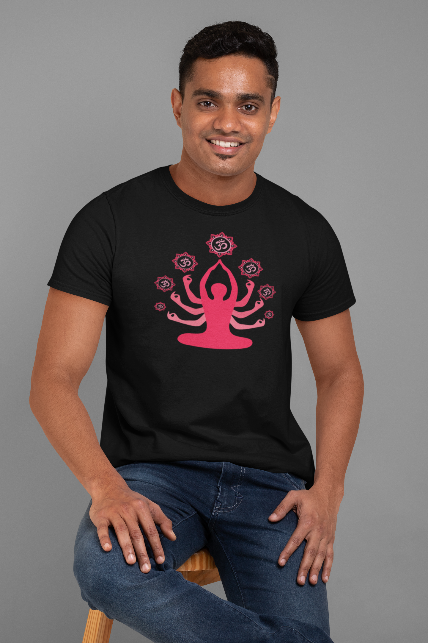 Yog Swami Cotton T-Shirt - Comfortable and Stylish Apparel for Yoga Enthusiasts