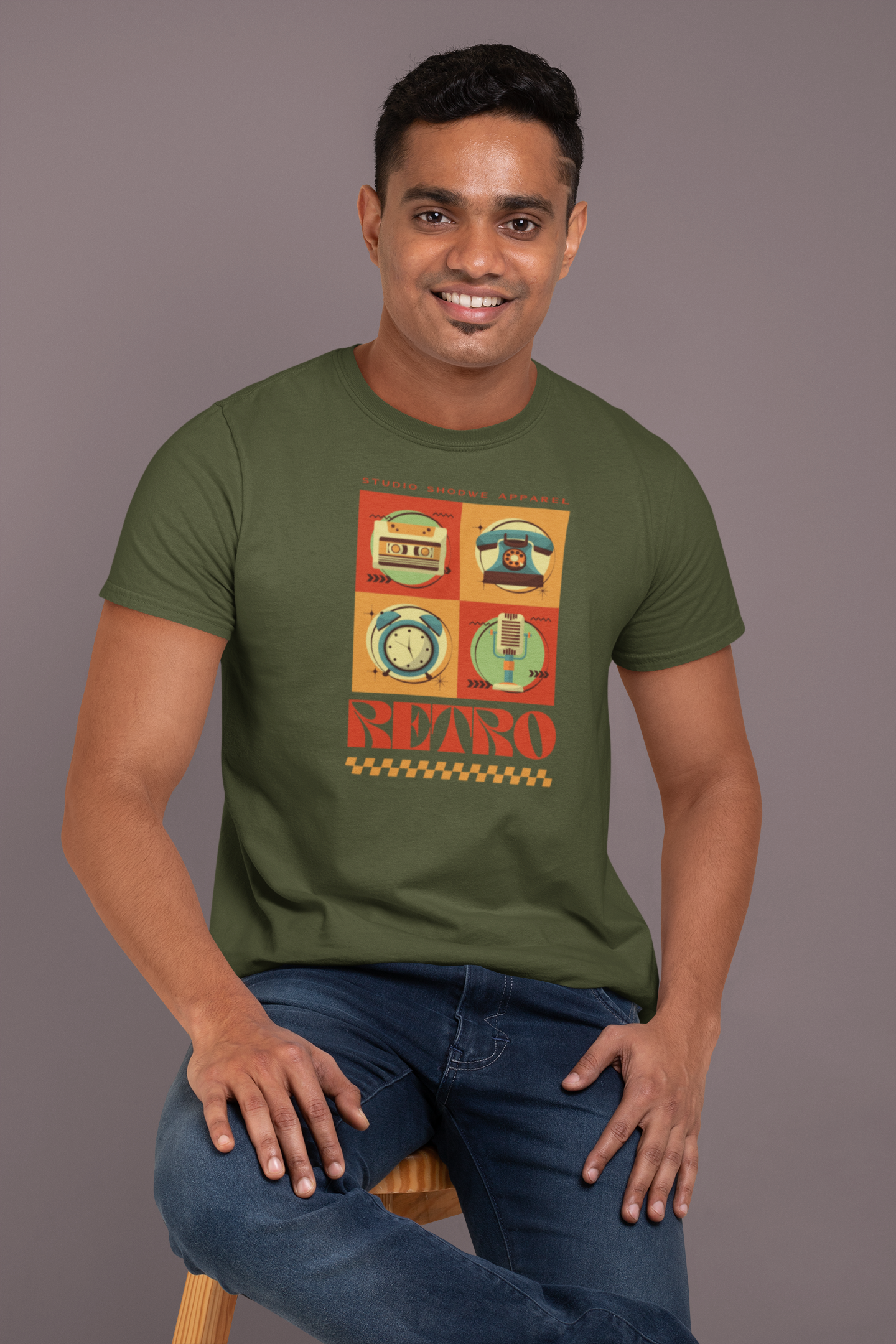 Retro Vibes Cotton T-Shirt – Classic Style for Timeless Appeal