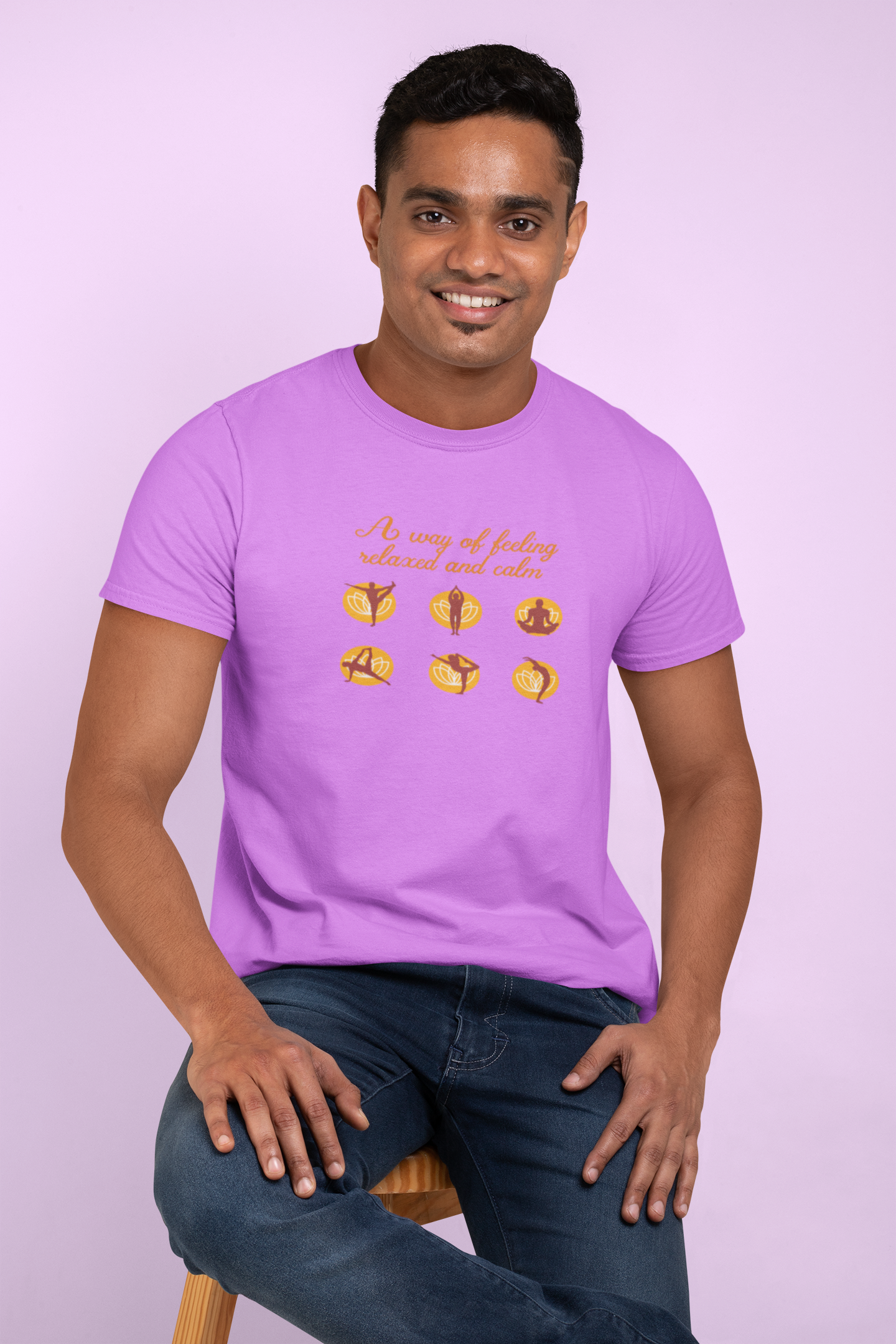 A Way of Feeling Relaxed and Simple Cotton T-Shirt - Comfortable and Casual Style