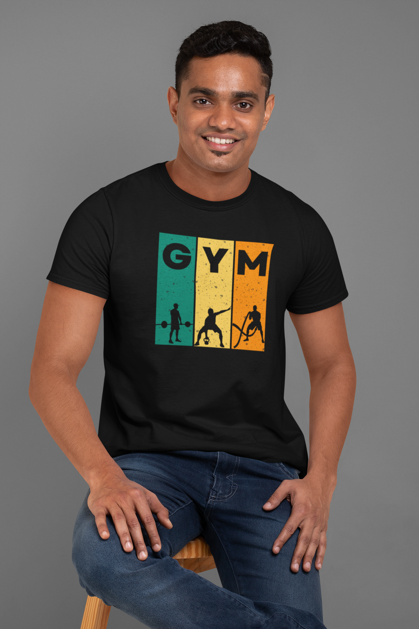 Classic Cotton GYM Tee - Unisex Fitness Shirt for Workout Enthusiasts