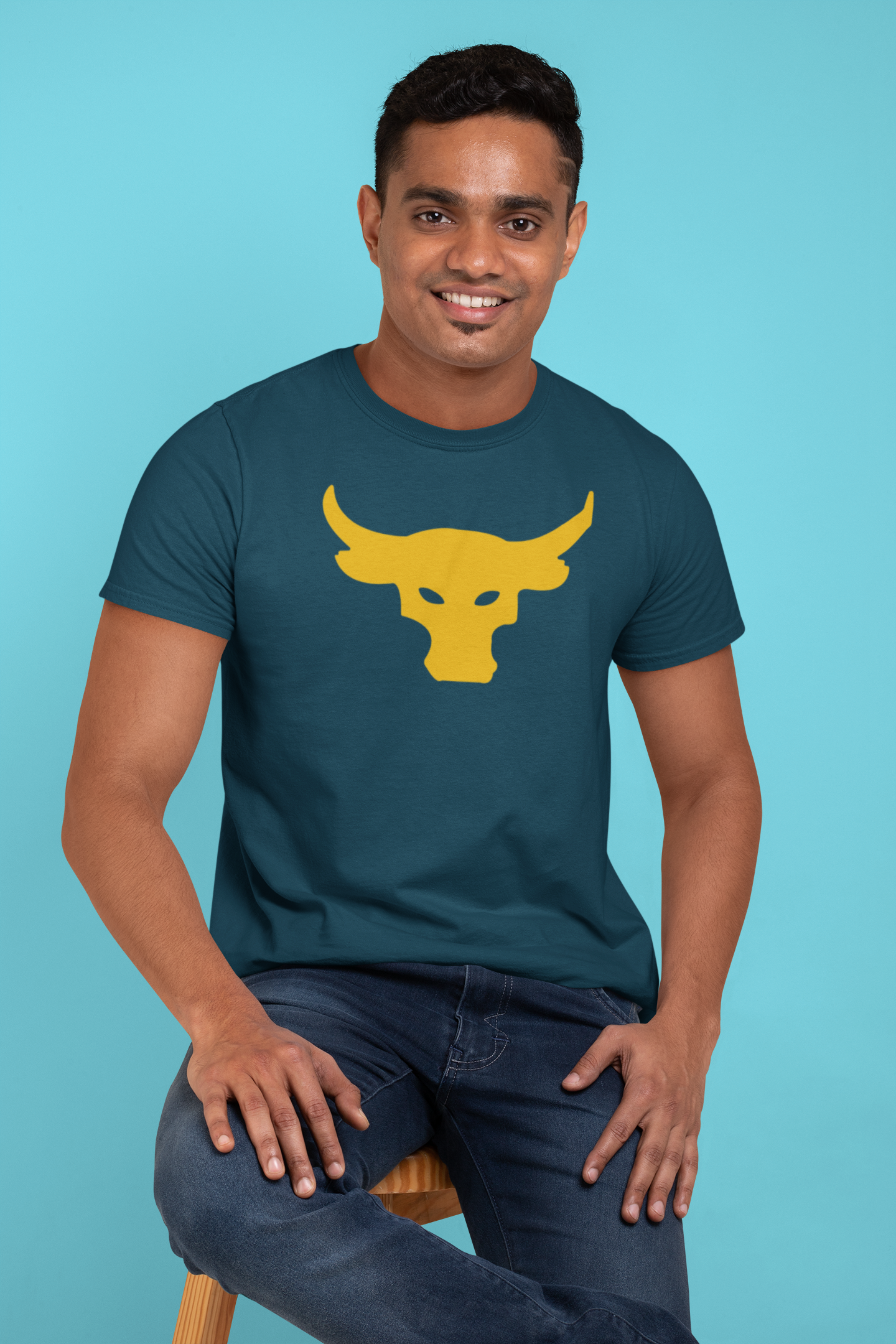 Bull Emblem Cotton Tee - Premium Comfort and Style