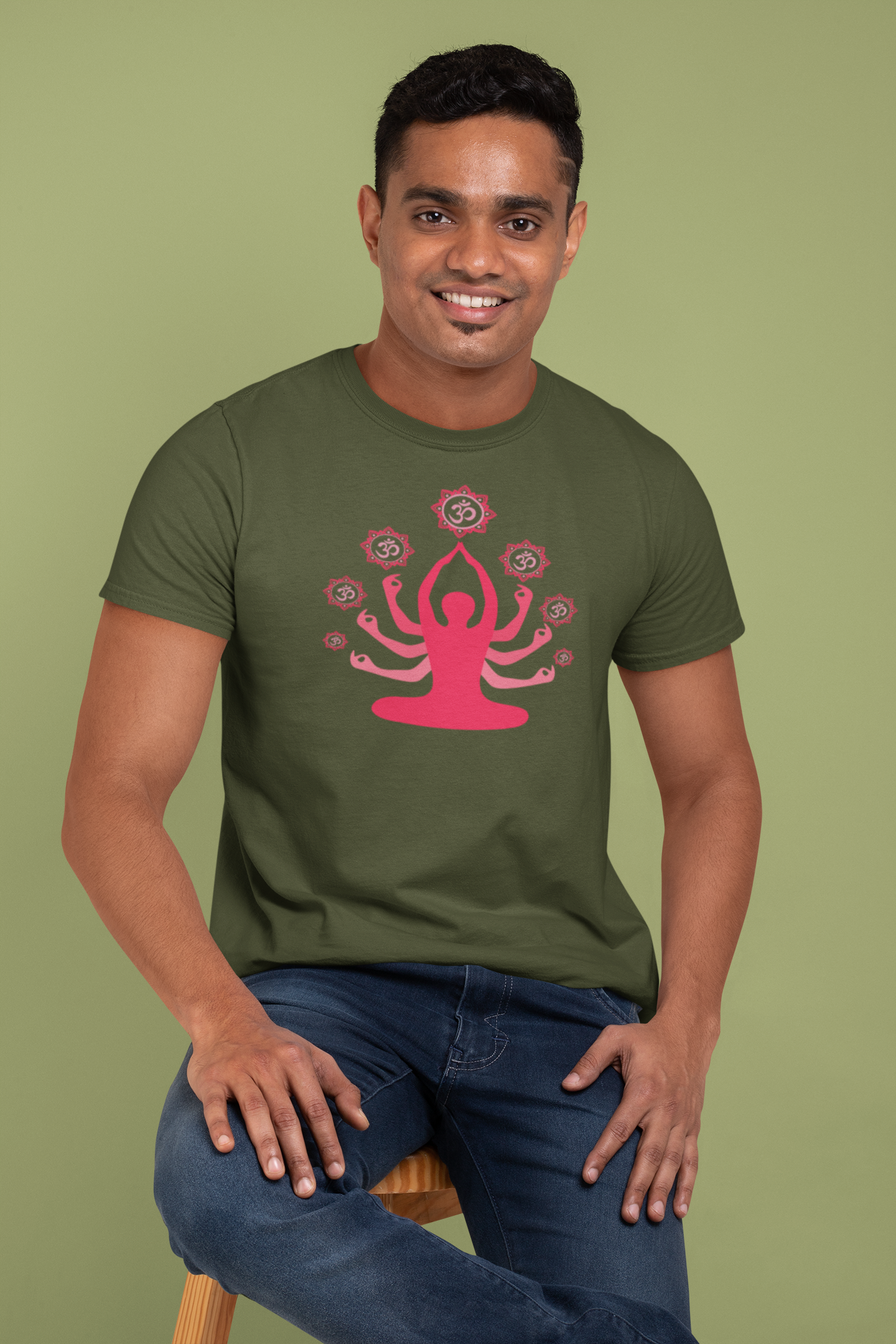 Yog Swami Cotton T-Shirt - Comfortable and Stylish Apparel for Yoga Enthusiasts