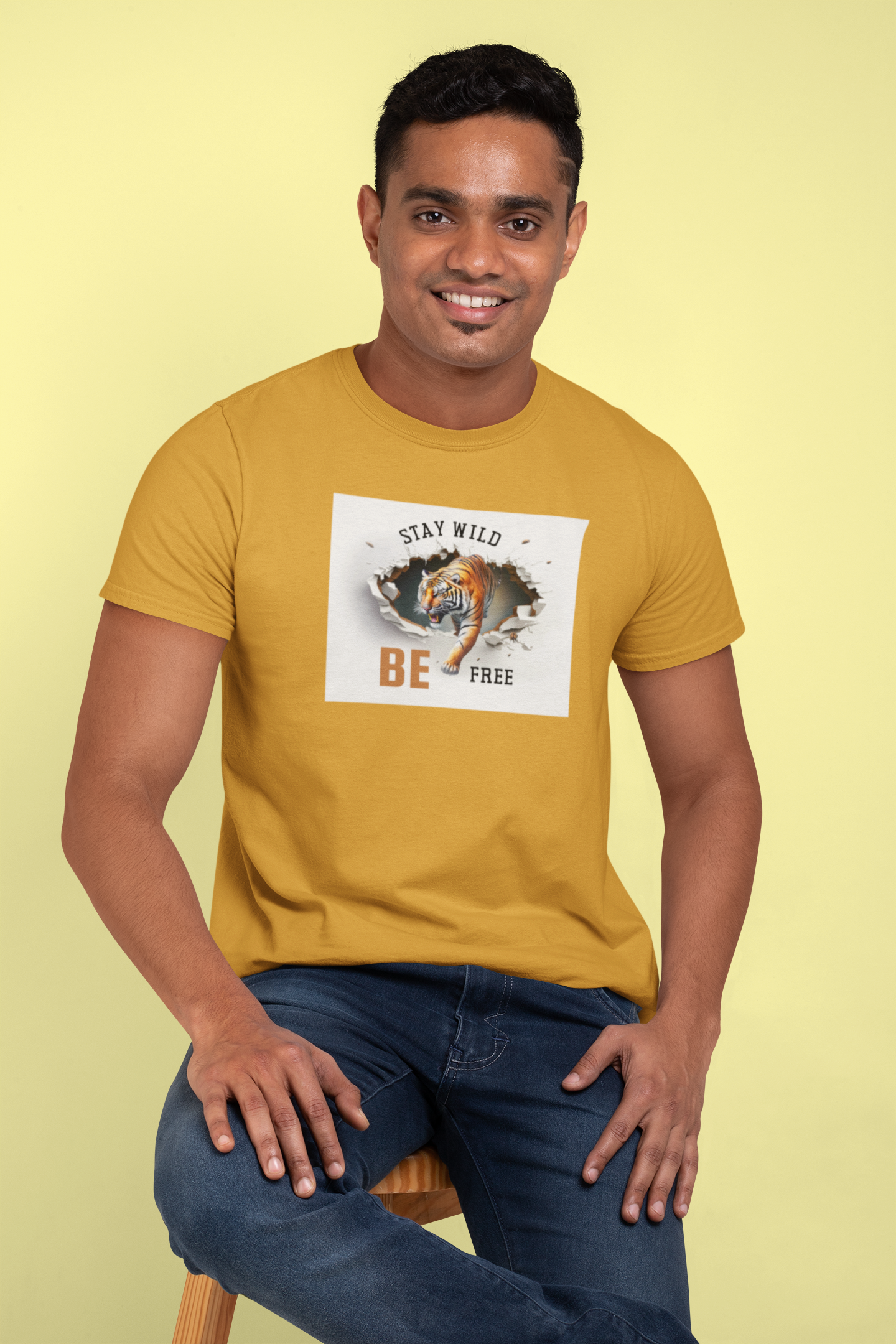 Stay Wild Be Free - Comfortable Cotton T-shirt for a Casual and Stylish Look