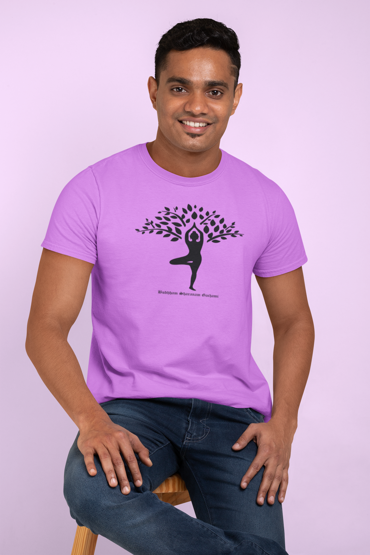 Yoga Tree Collection: Premium Cotton T-Shirt for a Harmonious Practice