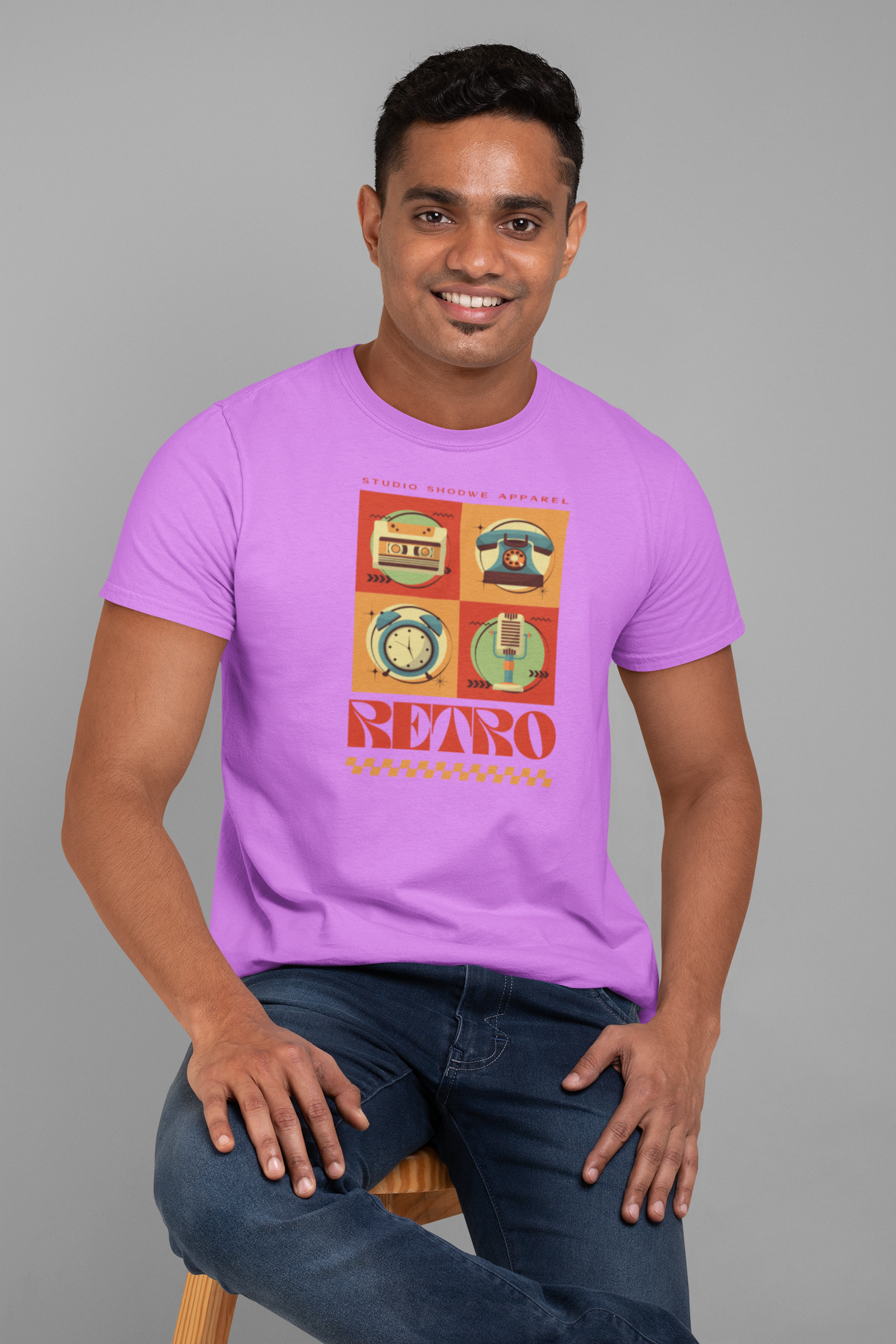 Retro Vibes Cotton T-Shirt – Classic Style for Timeless Appeal