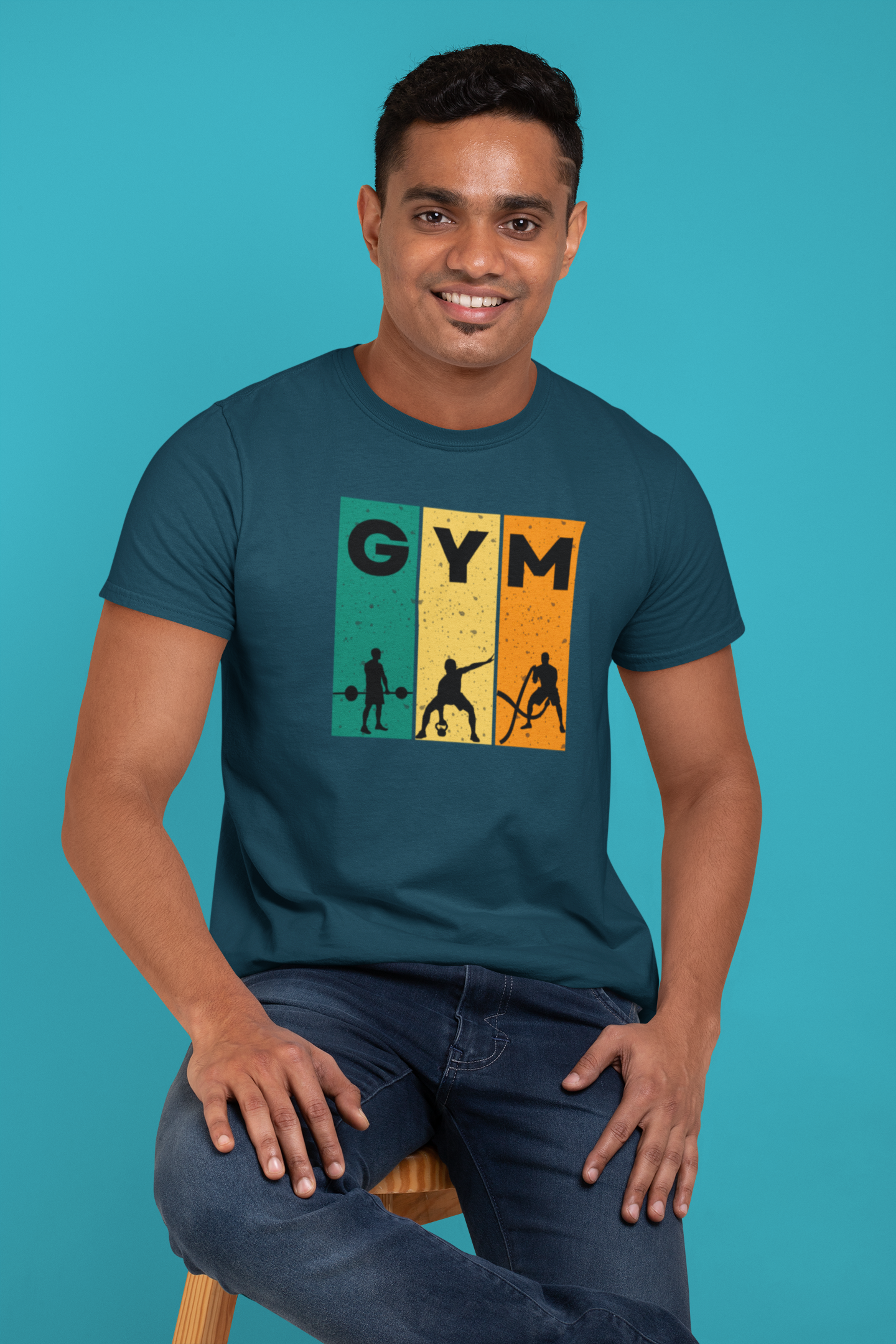 Classic Cotton GYM Tee - Unisex Fitness Shirt for Workout Enthusiasts