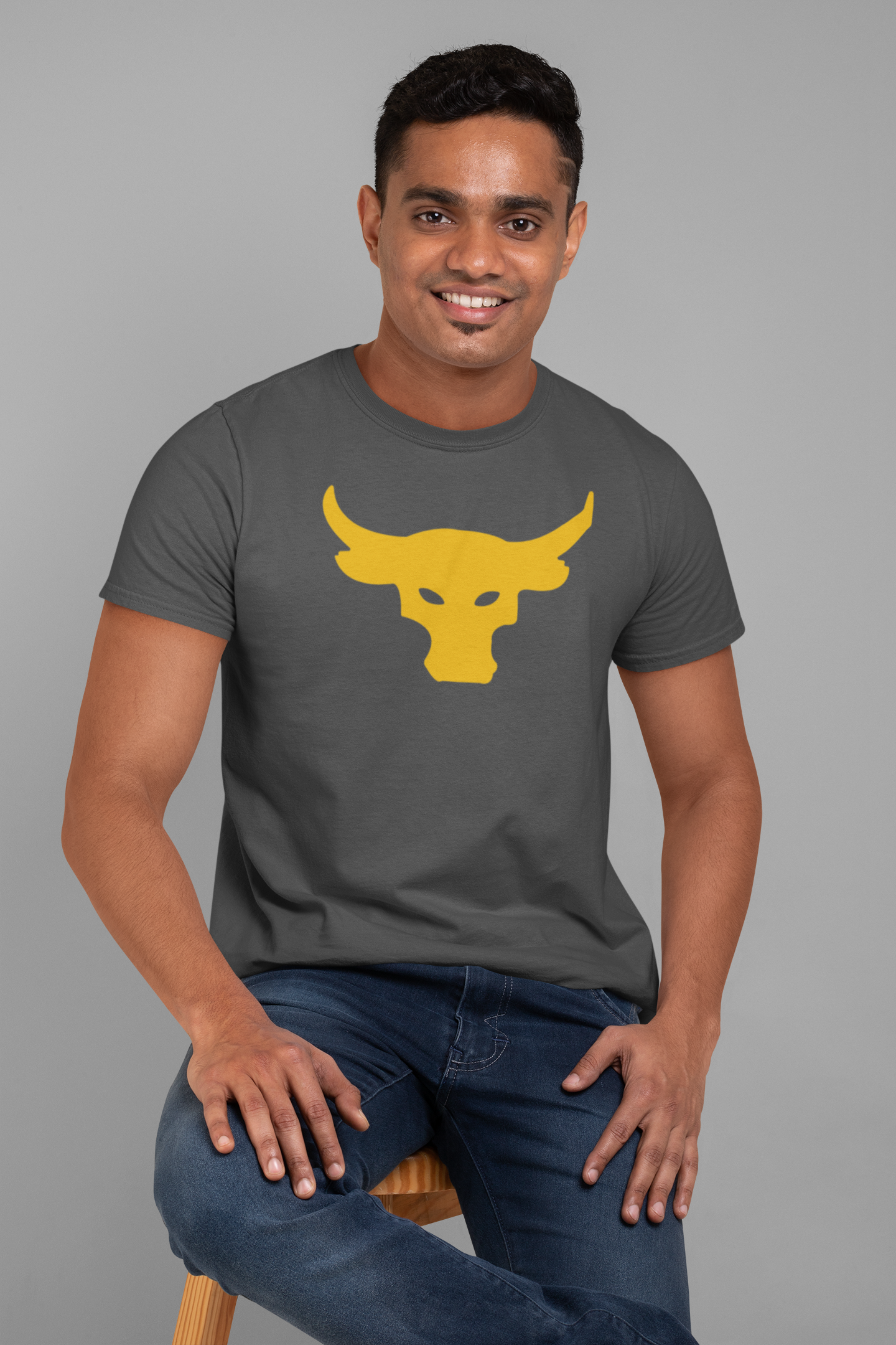 Bull Emblem Cotton Tee - Premium Comfort and Style