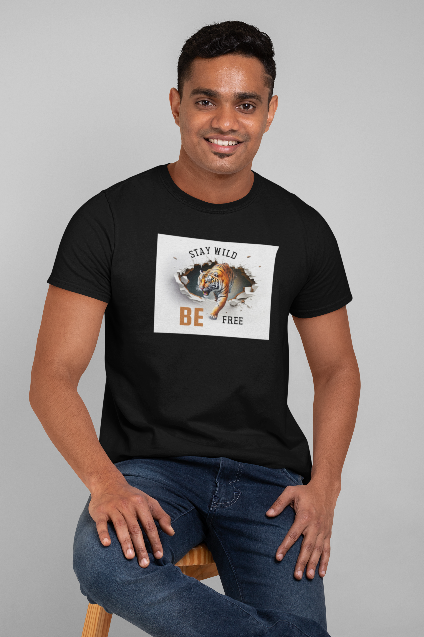 Stay Wild Be Free - Comfortable Cotton T-shirt for a Casual and Stylish Look