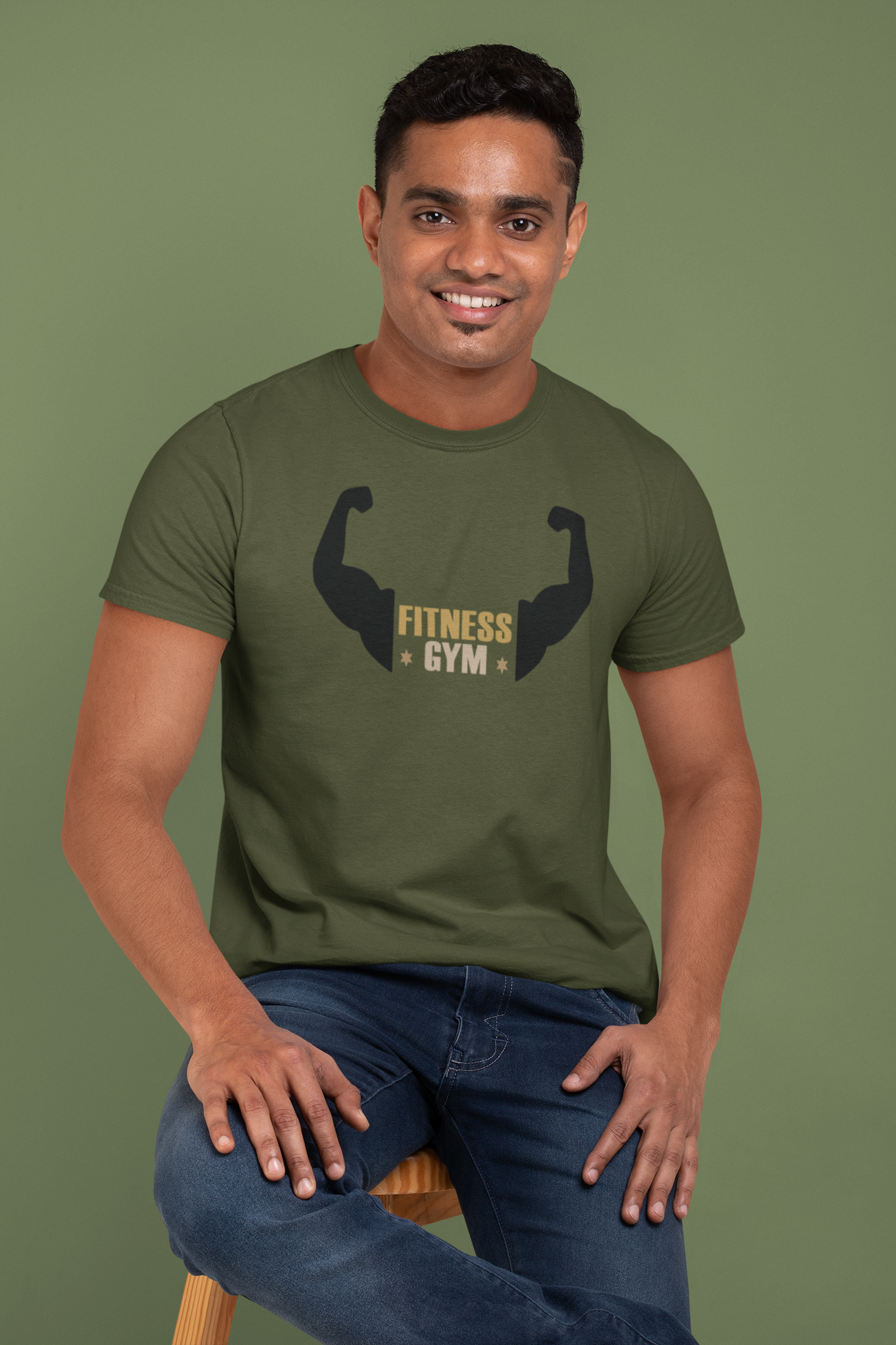 Cotton Fitness GYM T-Shirt - Comfortable Workout Apparel for Exercise Enthusiasts