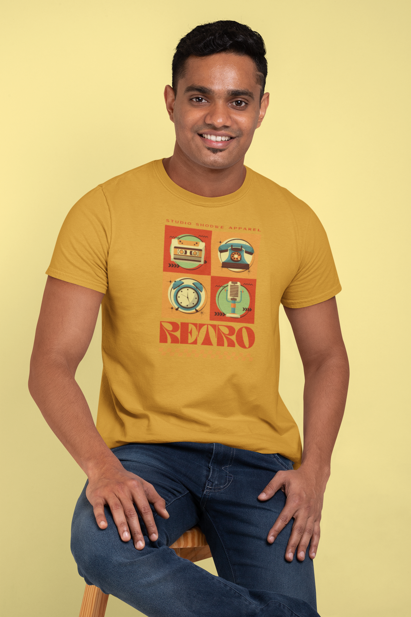 Retro Vibes Cotton T-Shirt – Classic Style for Timeless Appeal