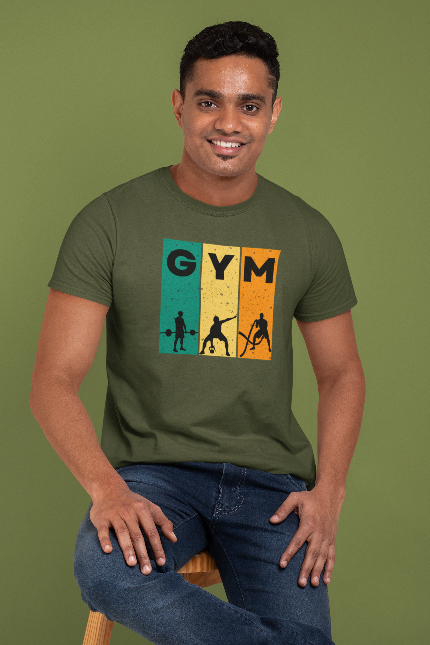 Classic Cotton GYM Tee - Unisex Fitness Shirt for Workout Enthusiasts