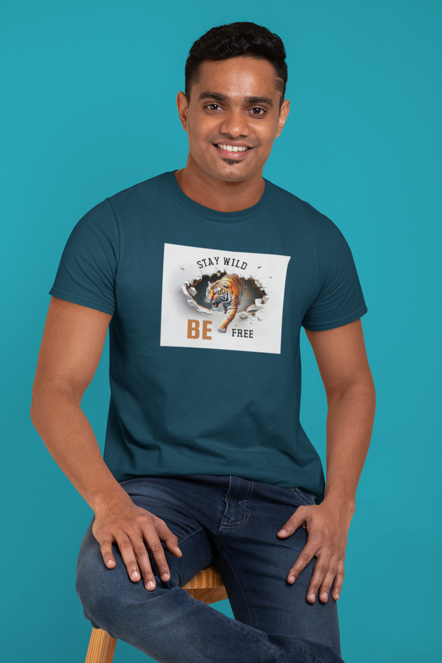 Stay Wild Be Free - Comfortable Cotton T-shirt for a Casual and Stylish Look