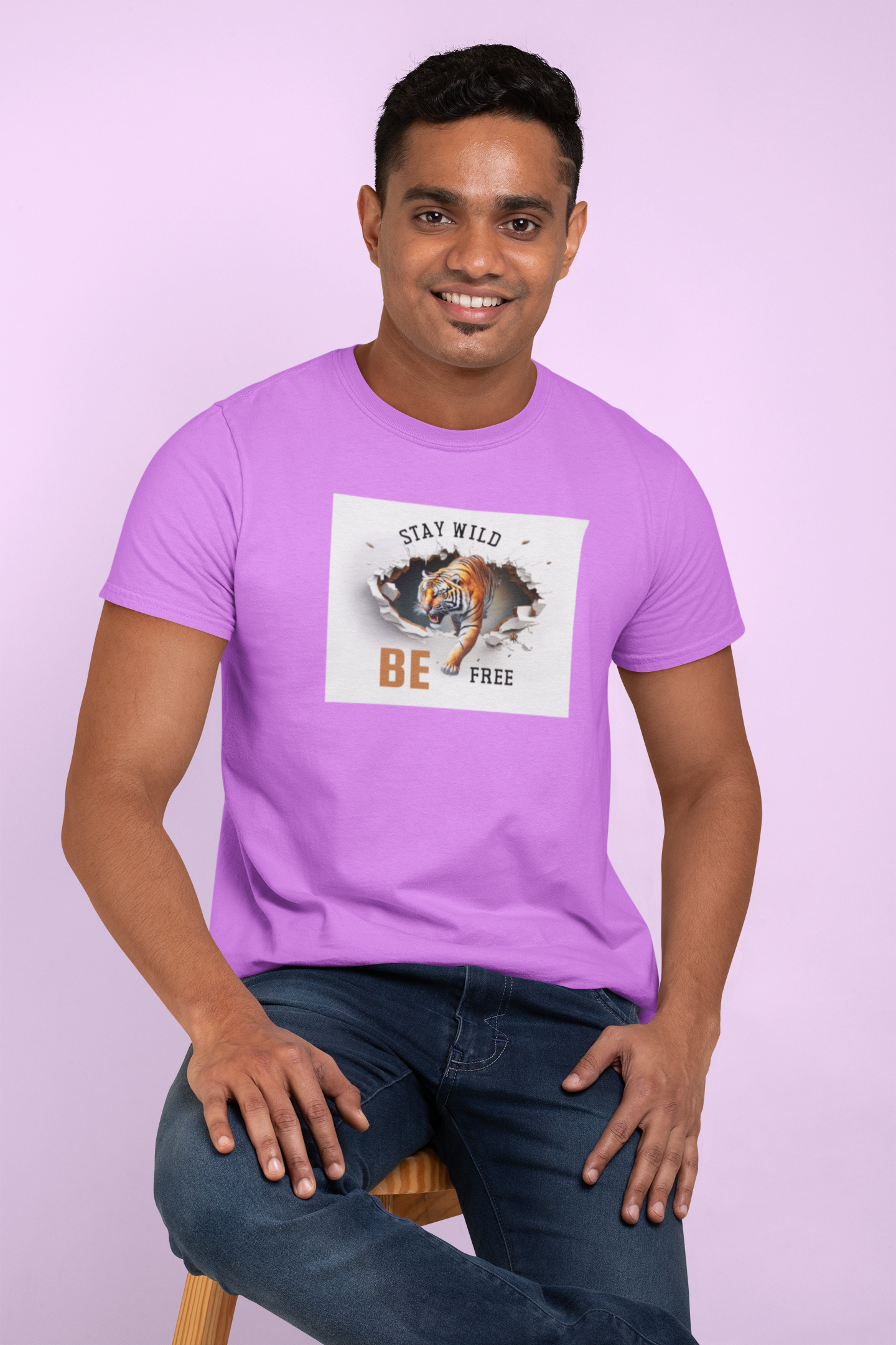 Stay Wild Be Free - Comfortable Cotton T-shirt for a Casual and Stylish Look