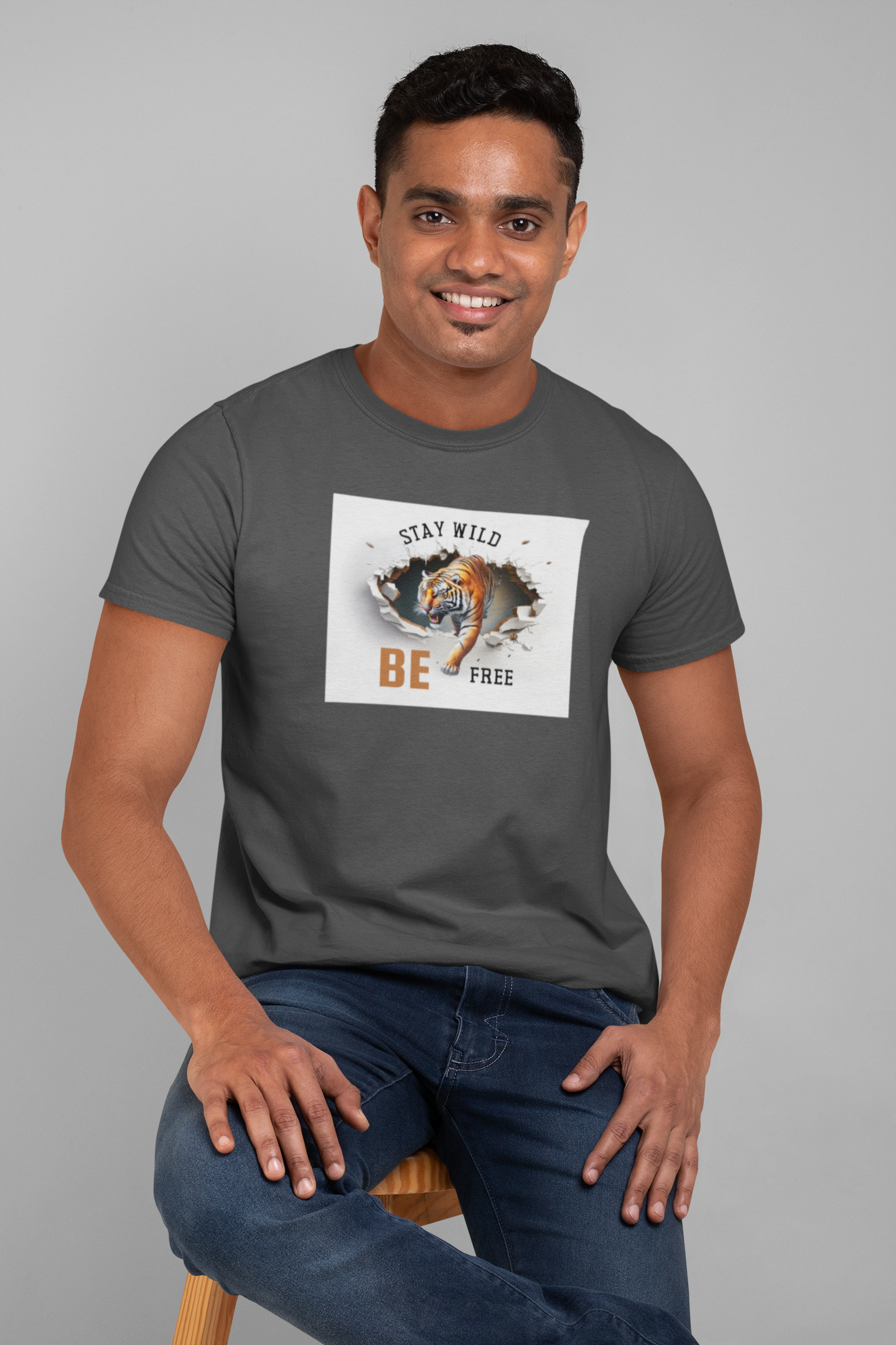 Stay Wild Be Free - Comfortable Cotton T-shirt for a Casual and Stylish Look