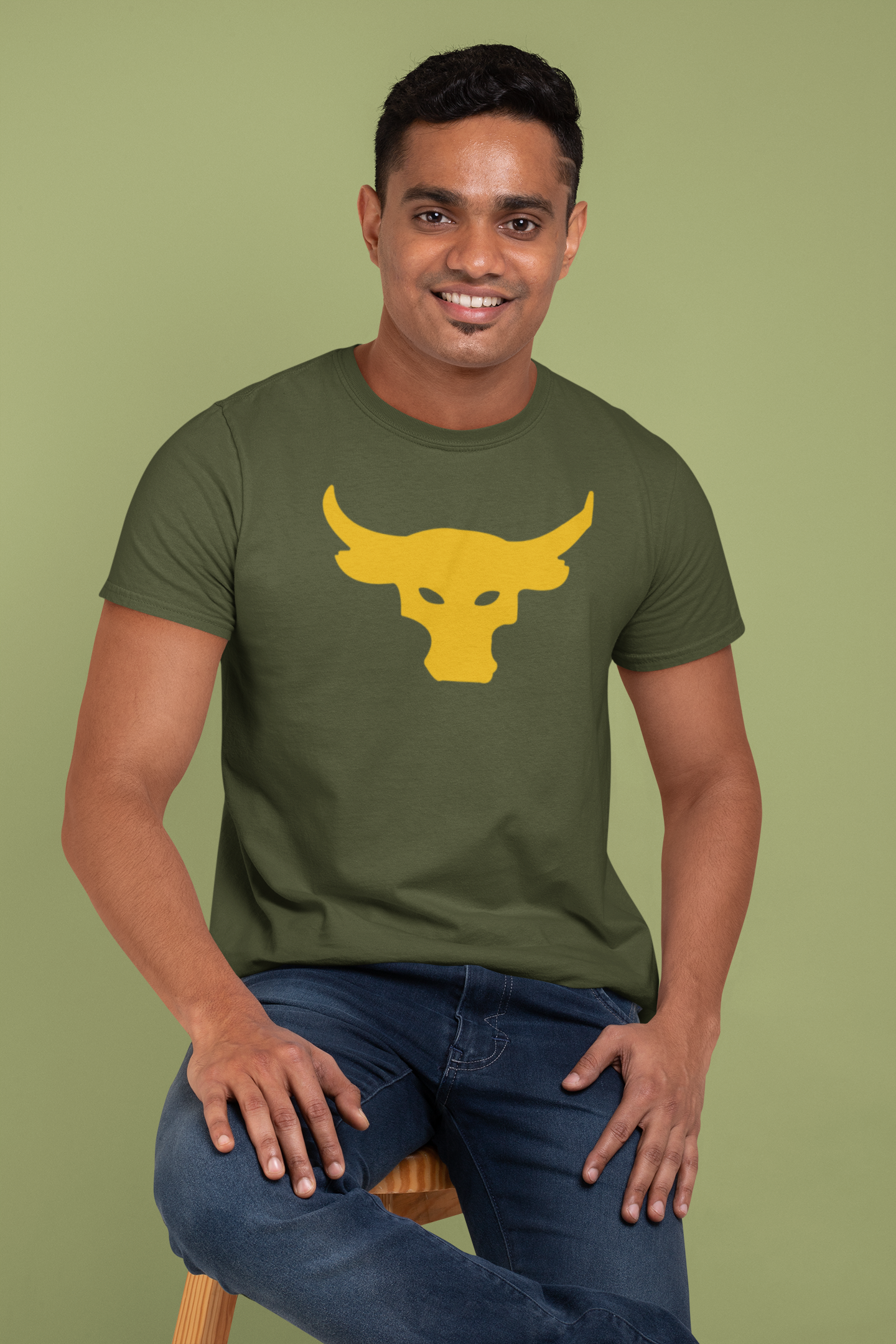 Bull Emblem Cotton Tee - Premium Comfort and Style