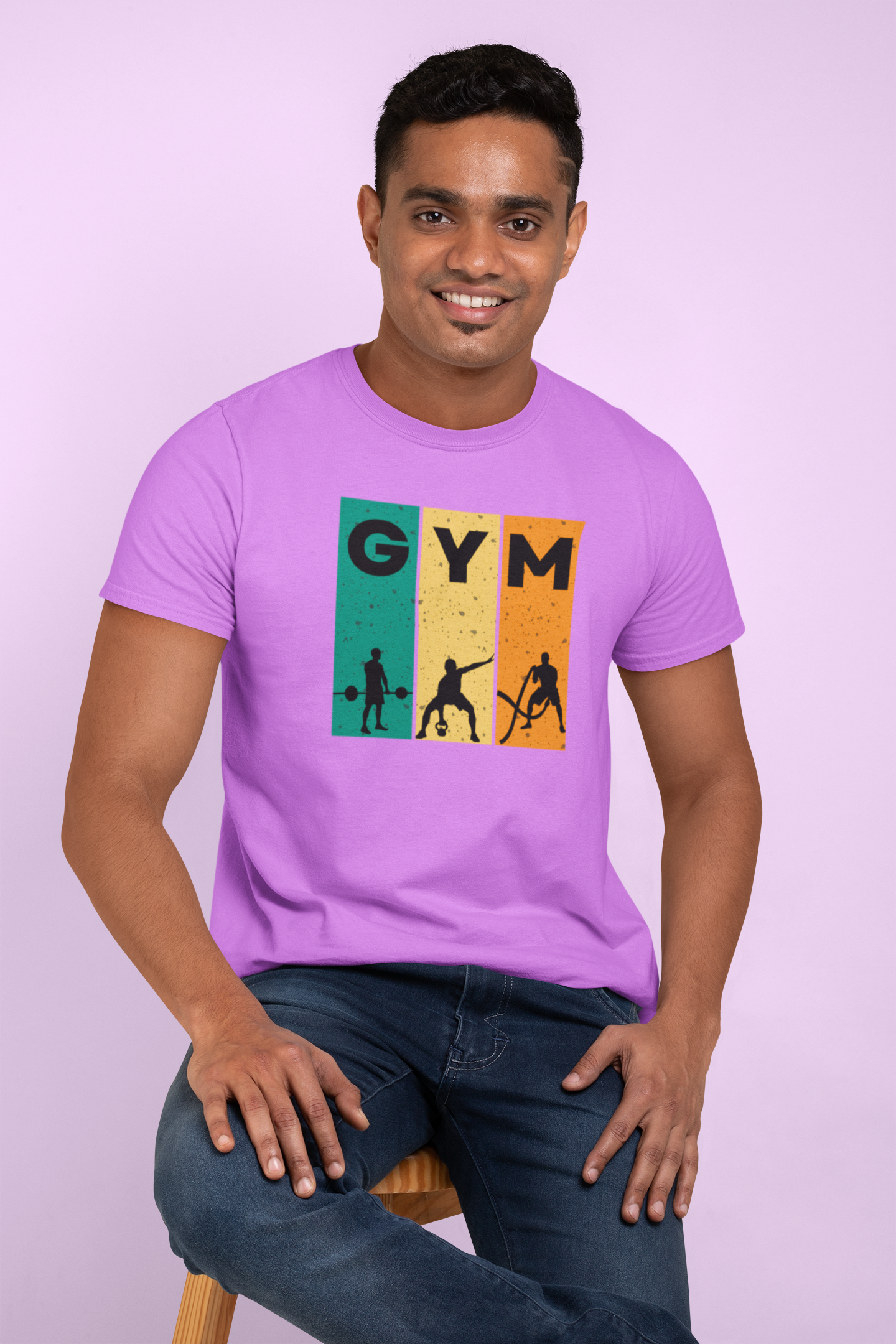 Classic Cotton GYM Tee - Unisex Fitness Shirt for Workout Enthusiasts