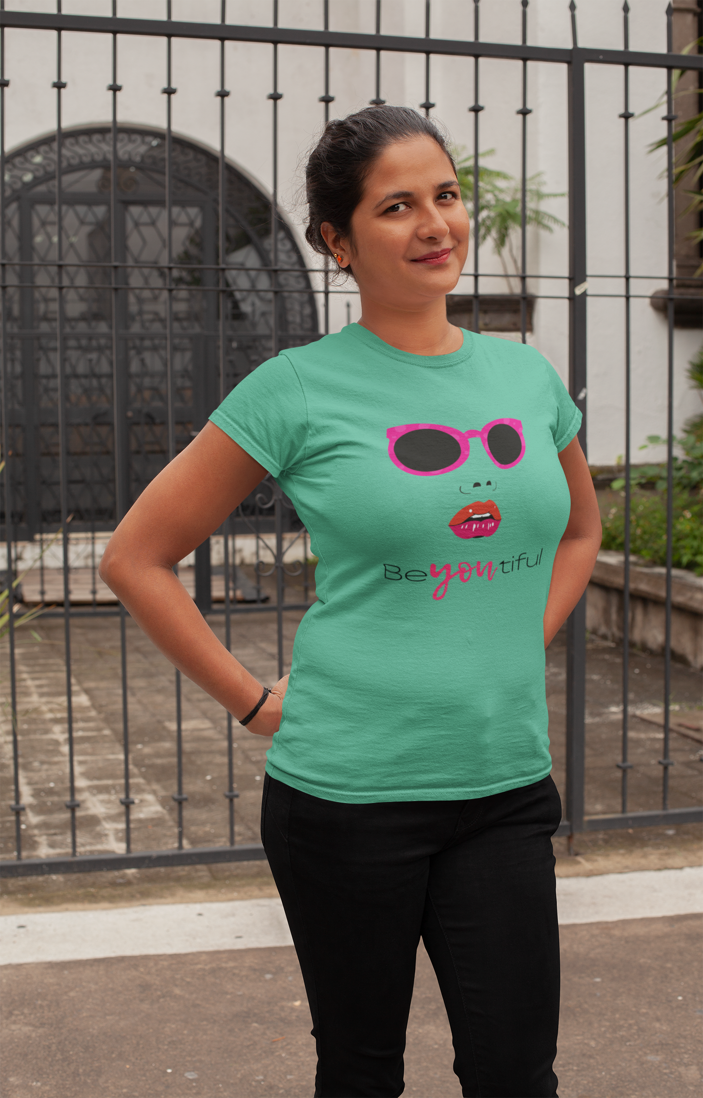 Embrace Your Beauty: Be You Tiful Cotton T-Shirt for Women