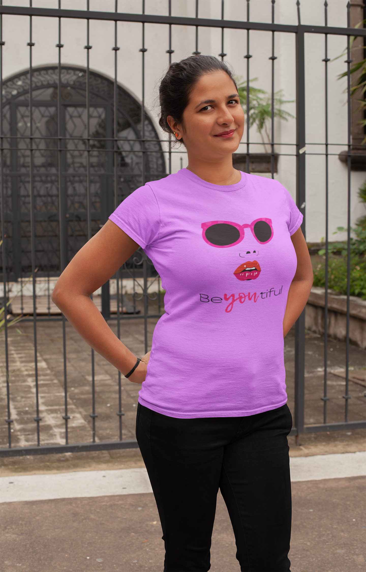 Embrace Your Beauty: Be You Tiful Cotton T-Shirt for Women