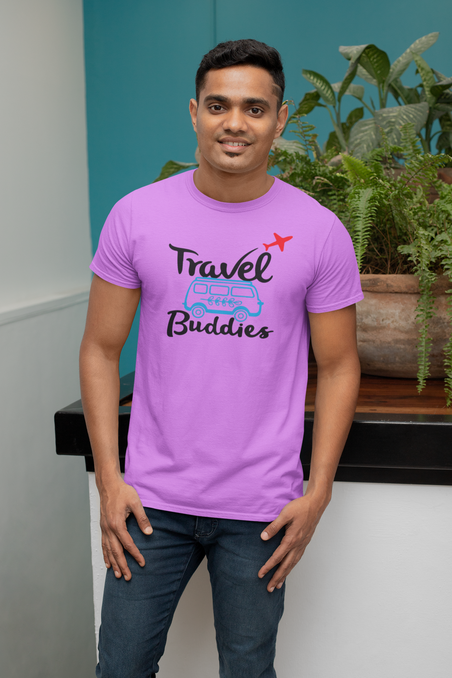 Travel Buddies Cotton T-shirt - Comfortable and Stylish Adventure Wear