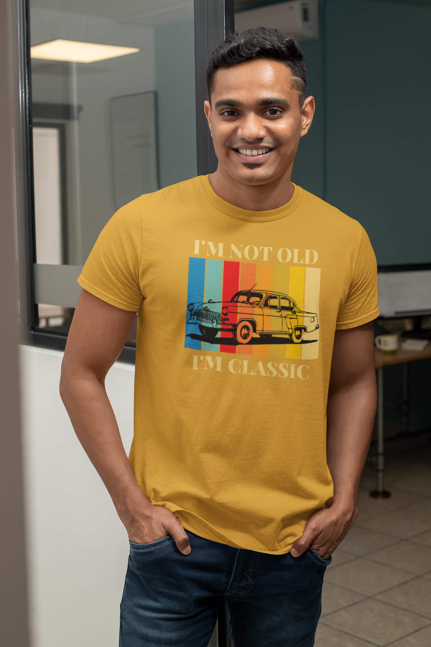 Timeless Coolness: 'I am not Glad I am Classic' Tee in Cotton