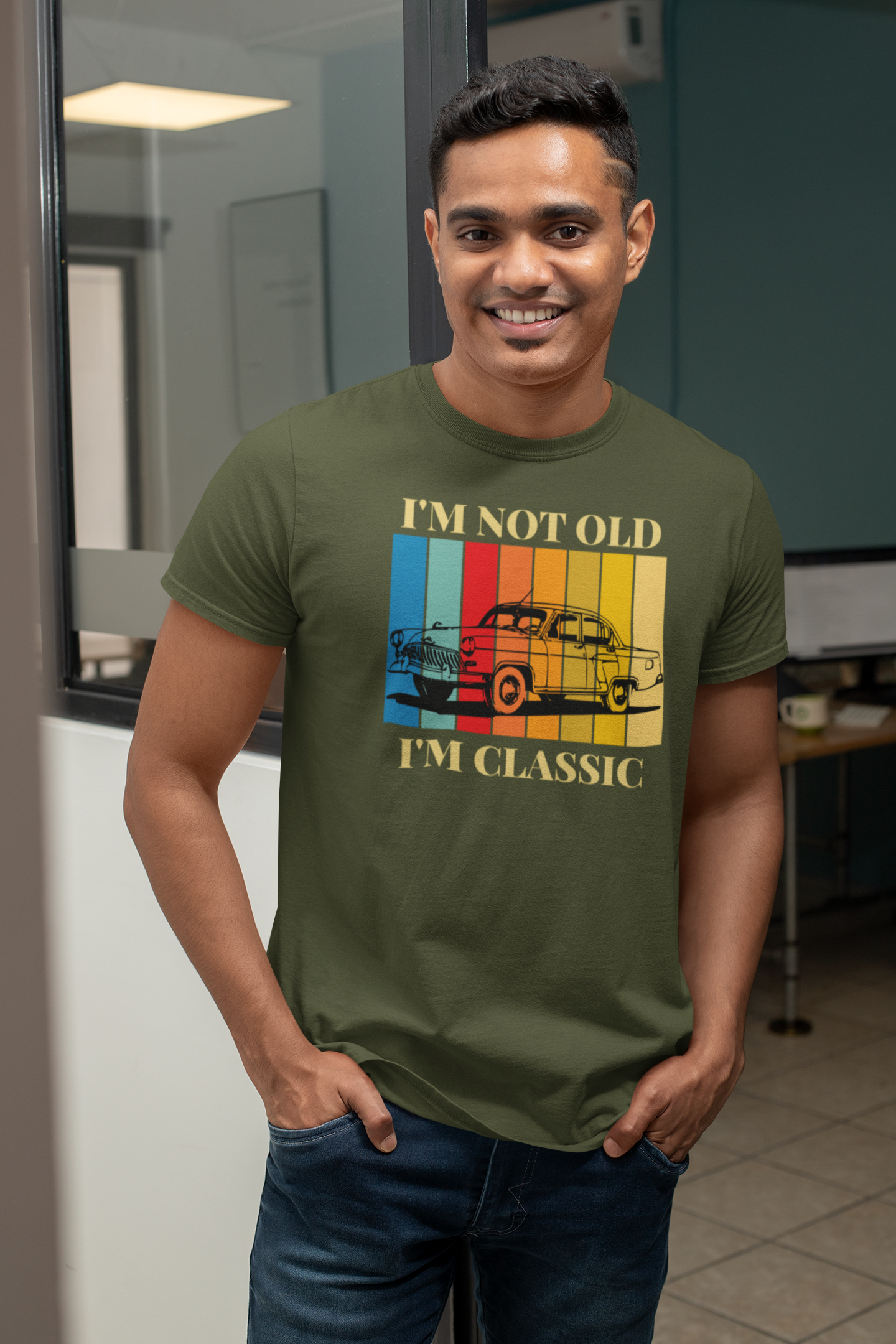 Timeless Coolness: 'I am not Glad I am Classic' Tee in Cotton