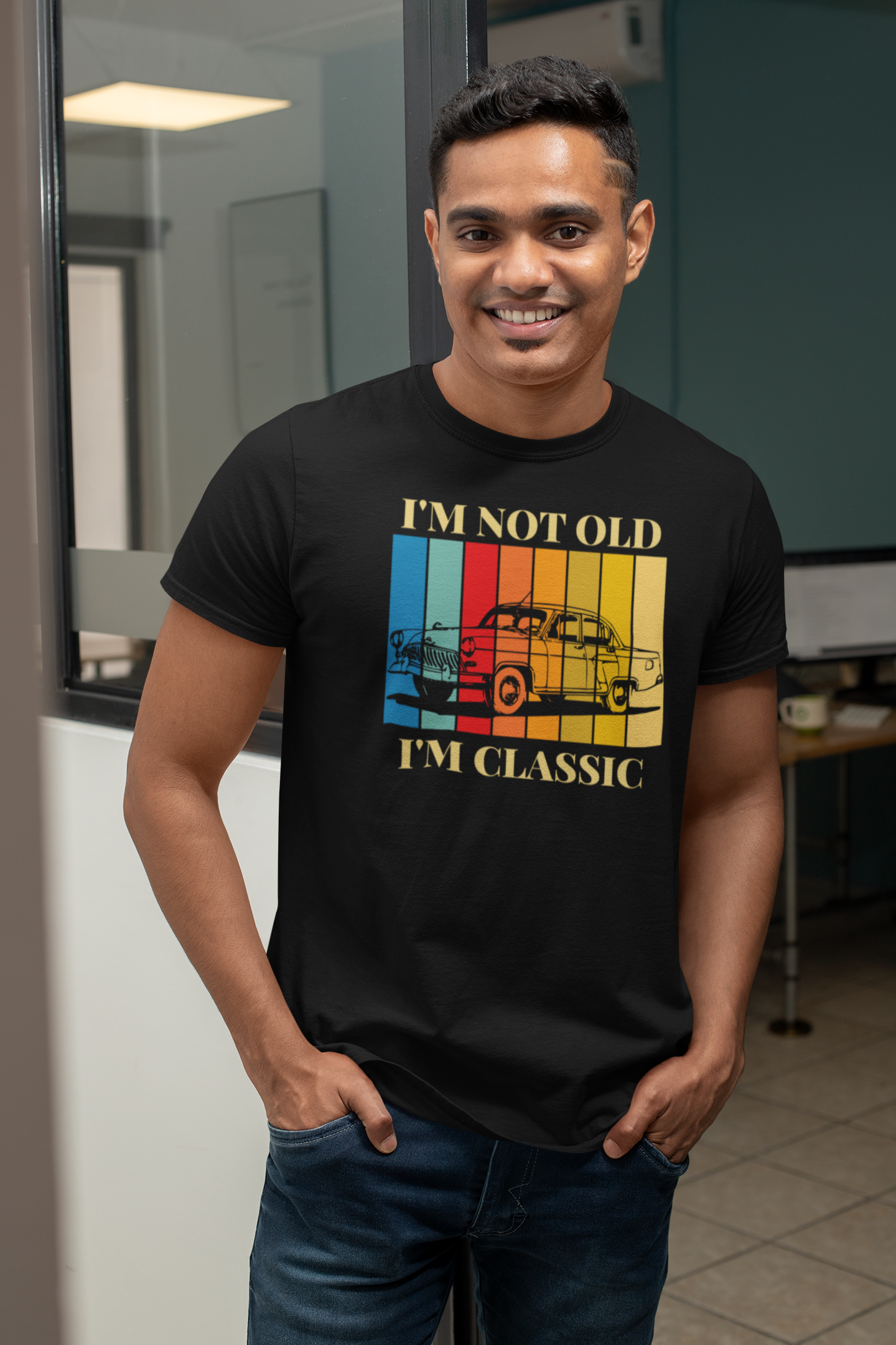 Timeless Coolness: 'I am not Glad I am Classic' Tee in Cotton