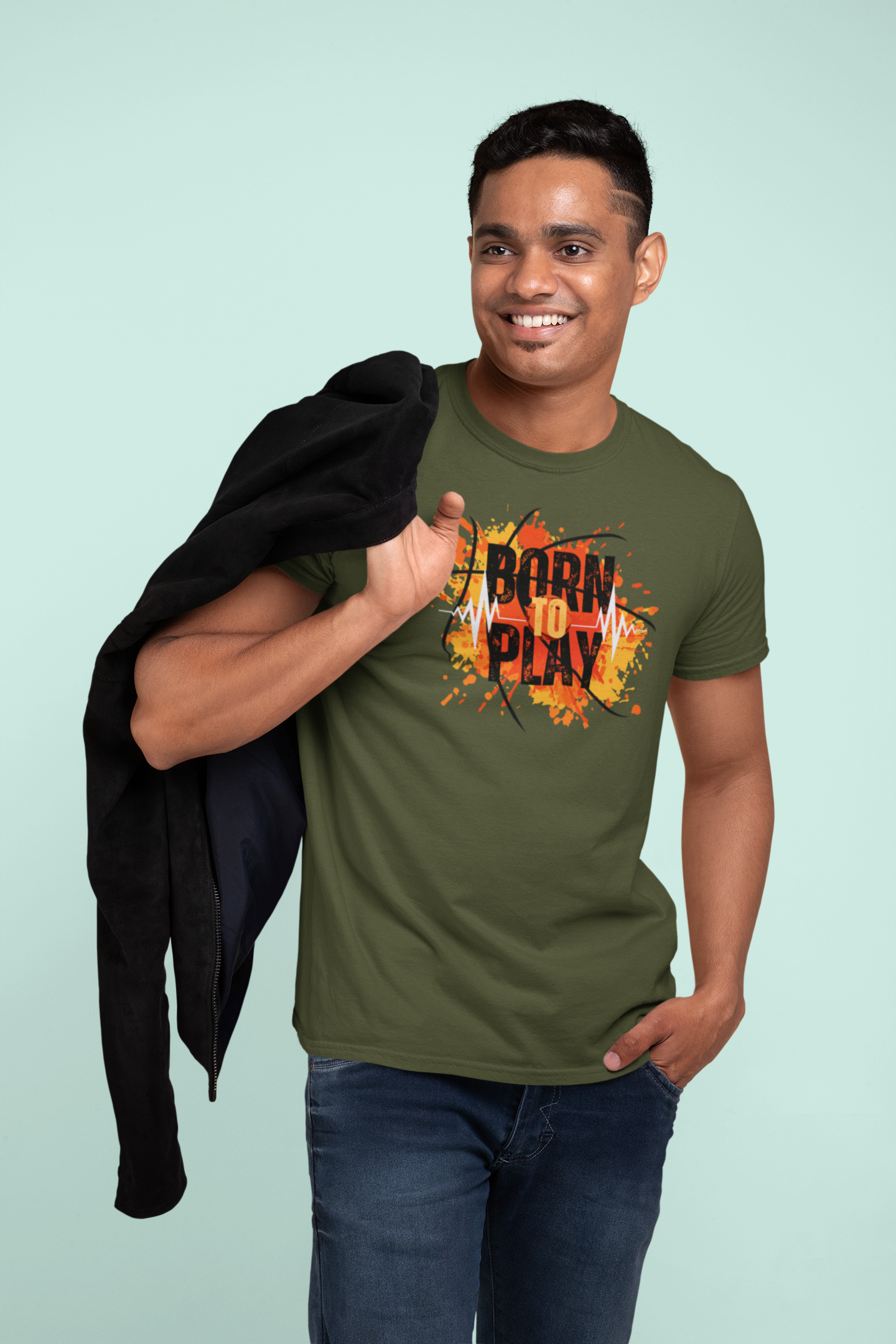 Born to Play Cotton T-Shirt - Comfortable and Stylish Casual Wear