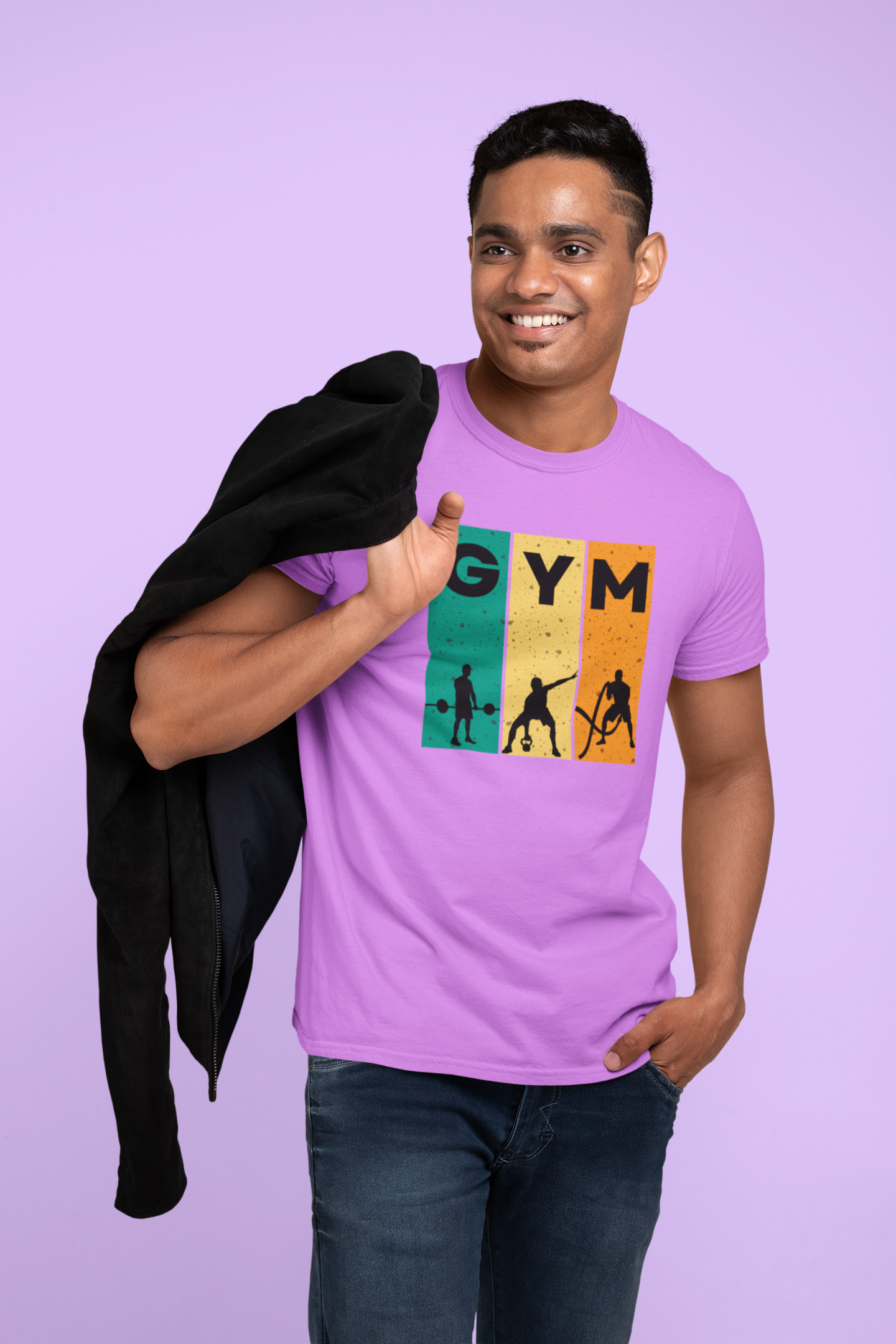 Classic Cotton GYM Tee - Unisex Fitness Shirt for Workout Enthusiasts