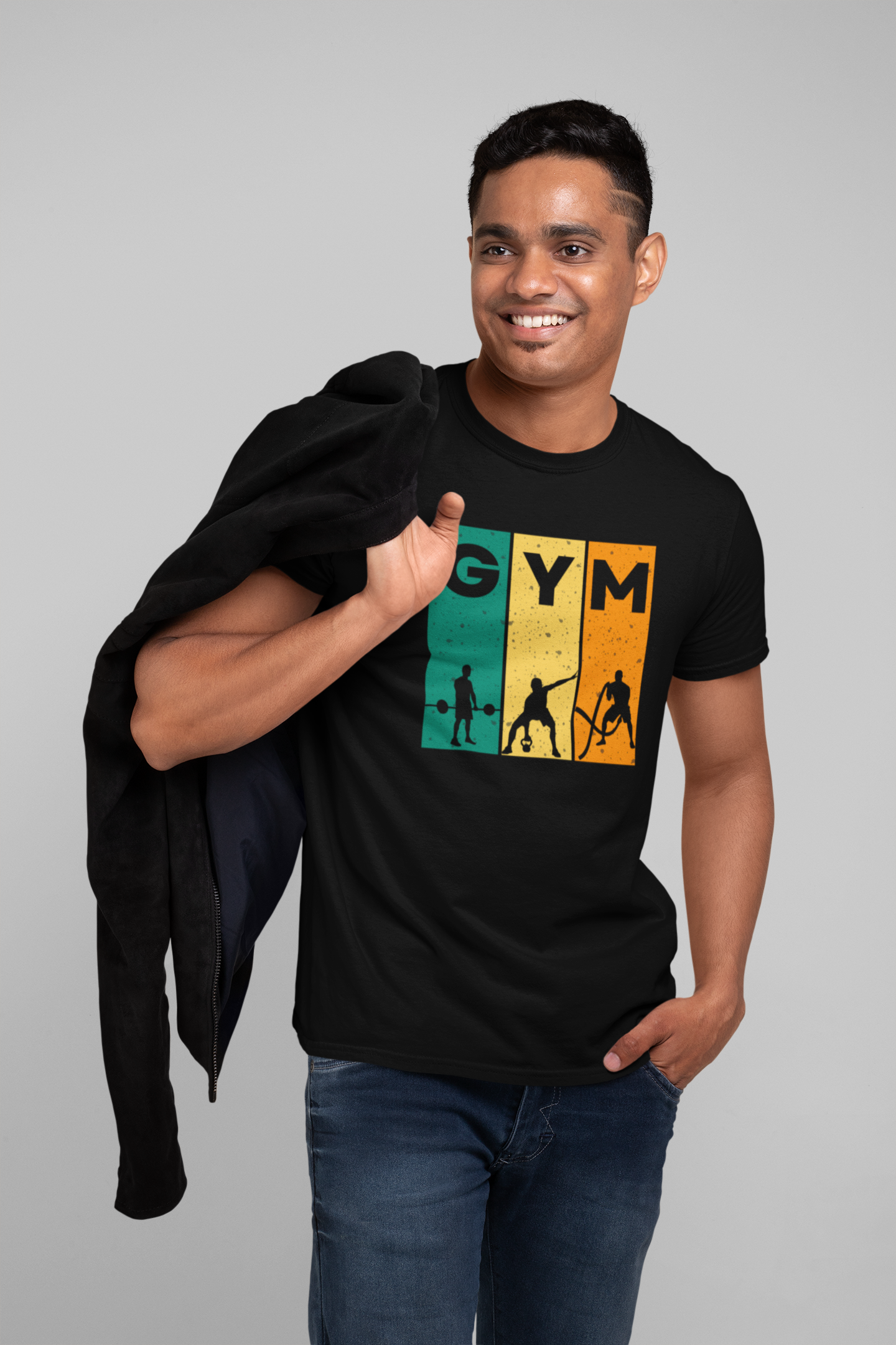 Classic Cotton GYM Tee - Unisex Fitness Shirt for Workout Enthusiasts