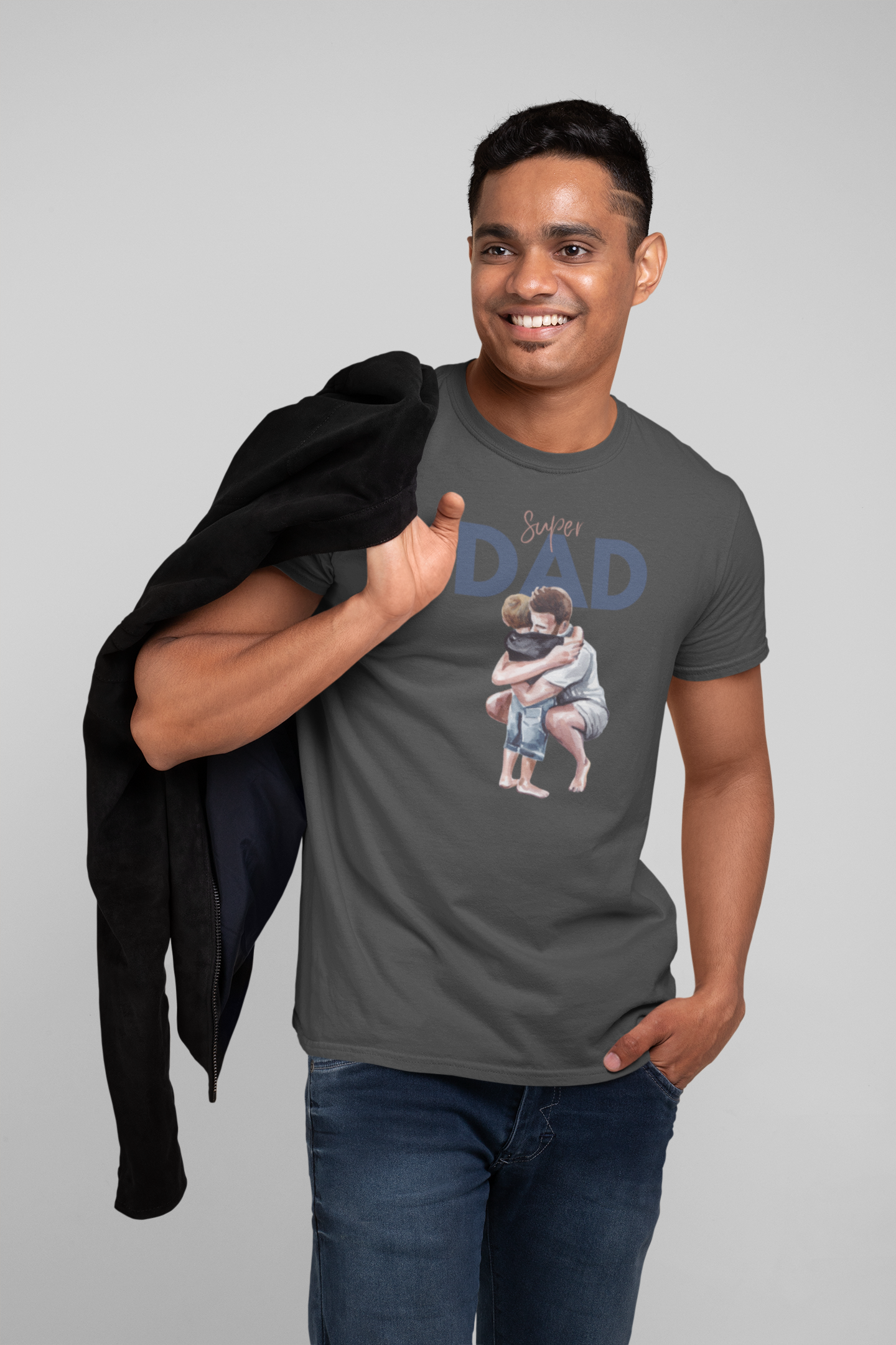 Super Dad Vibes: Premium Cotton Tee for the Ultimate Father