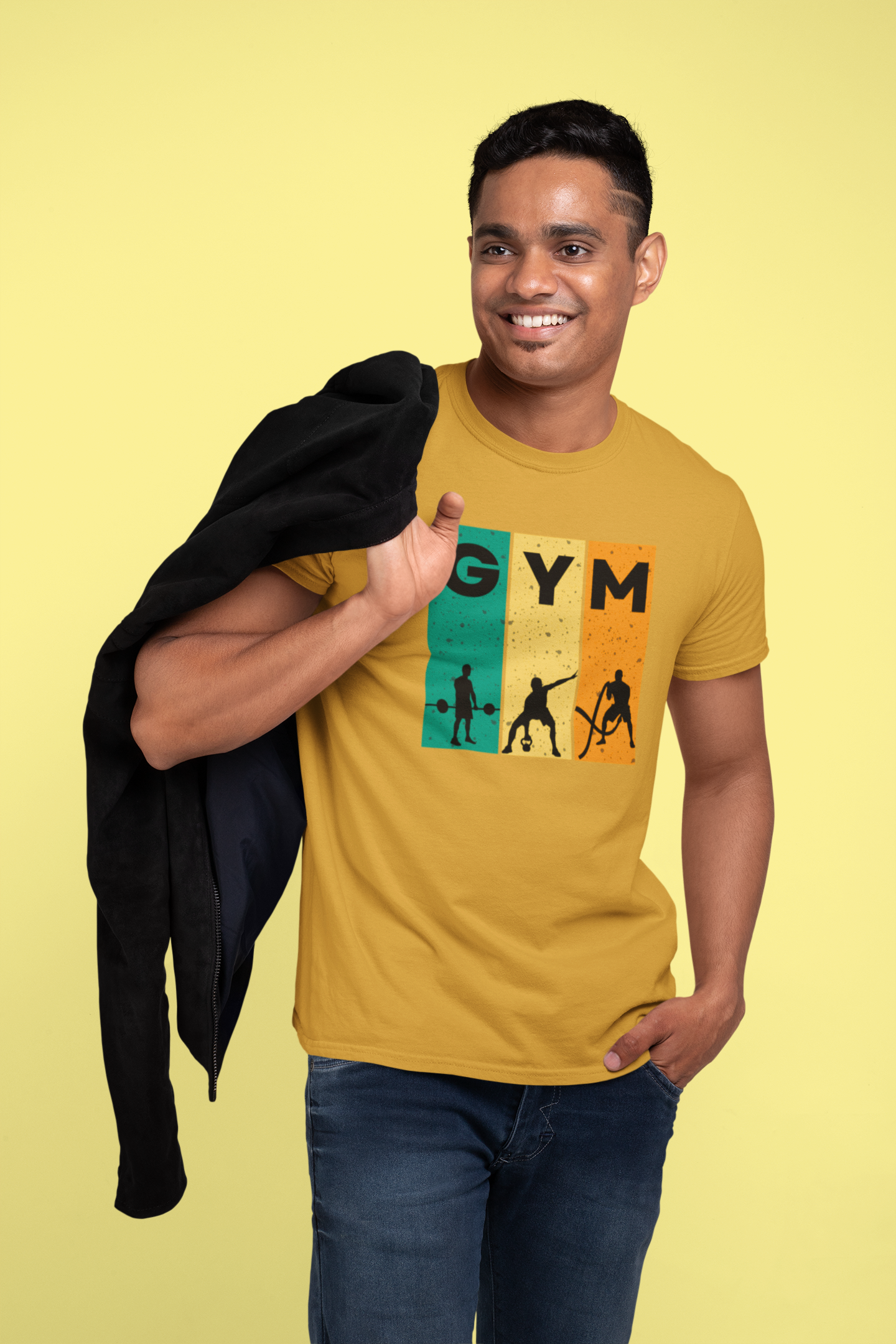 Classic Cotton GYM Tee - Unisex Fitness Shirt for Workout Enthusiasts