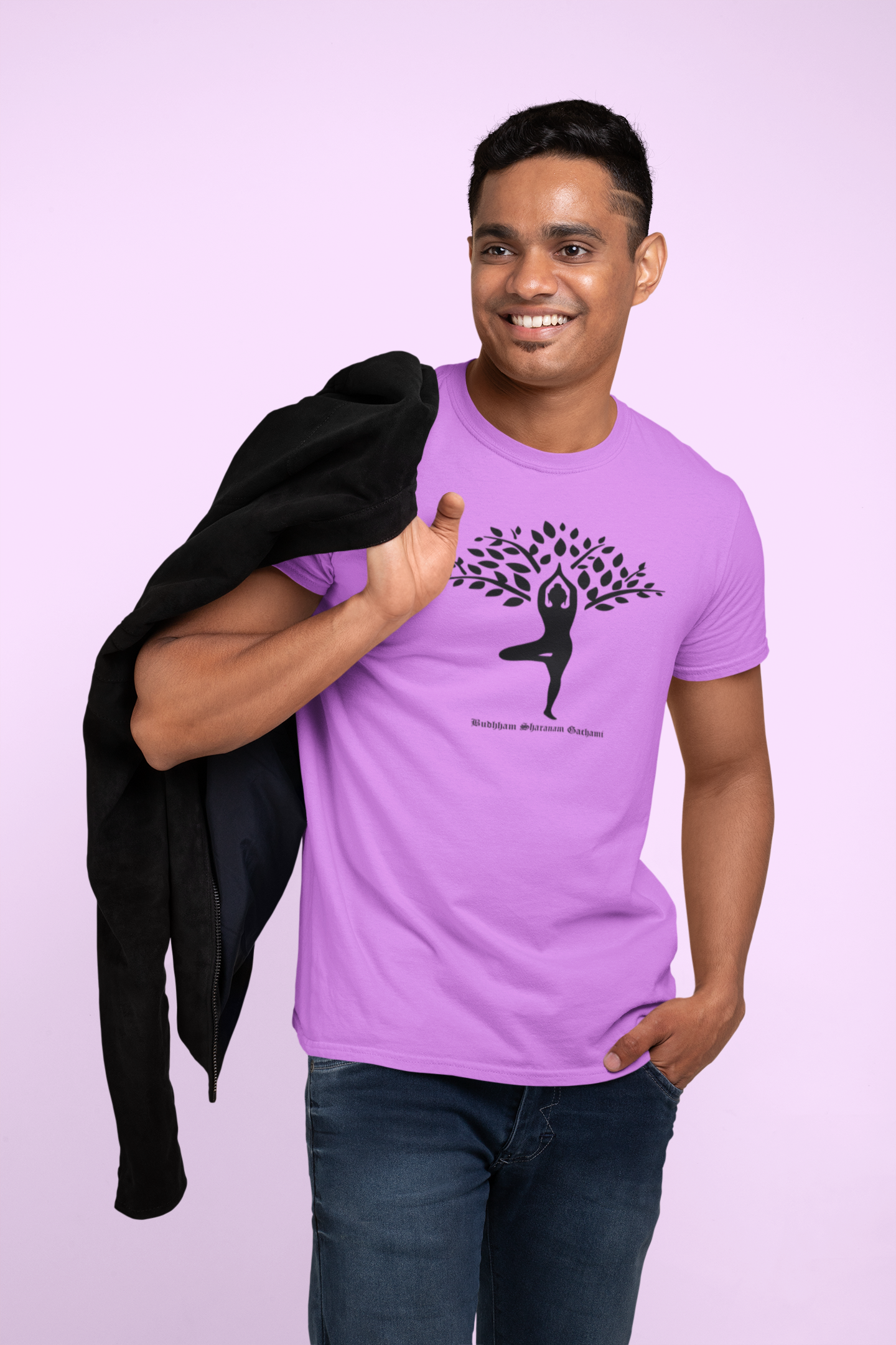 Yoga Tree Collection: Premium Cotton T-Shirt for a Harmonious Practice