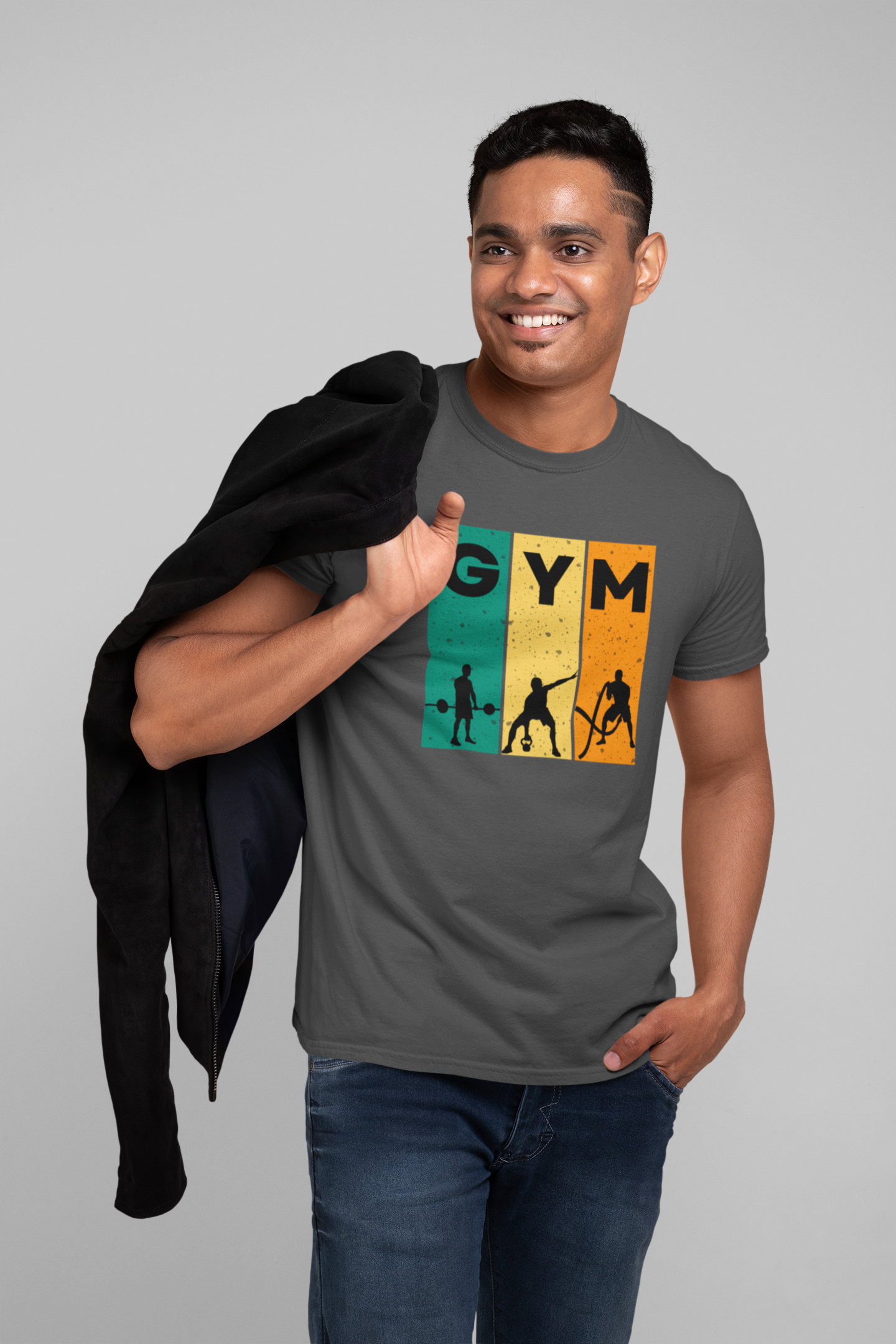 Classic Cotton GYM Tee - Unisex Fitness Shirt for Workout Enthusiasts