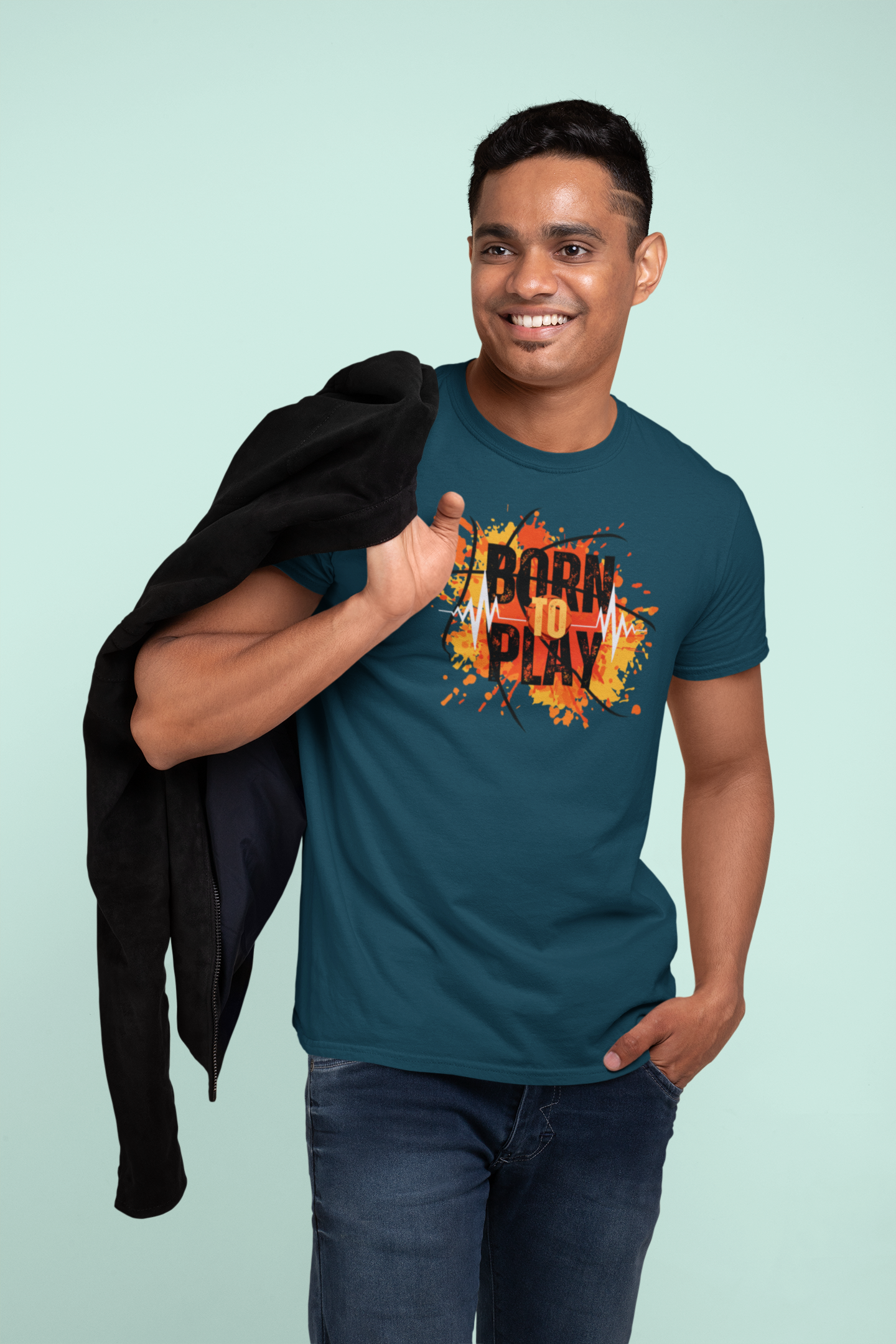 Born to Play Cotton T-Shirt - Comfortable and Stylish Casual Wear