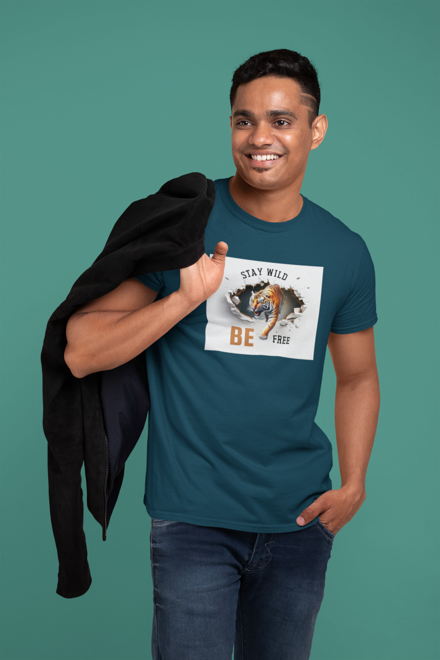 Stay Wild Be Free - Comfortable Cotton T-shirt for a Casual and Stylish Look