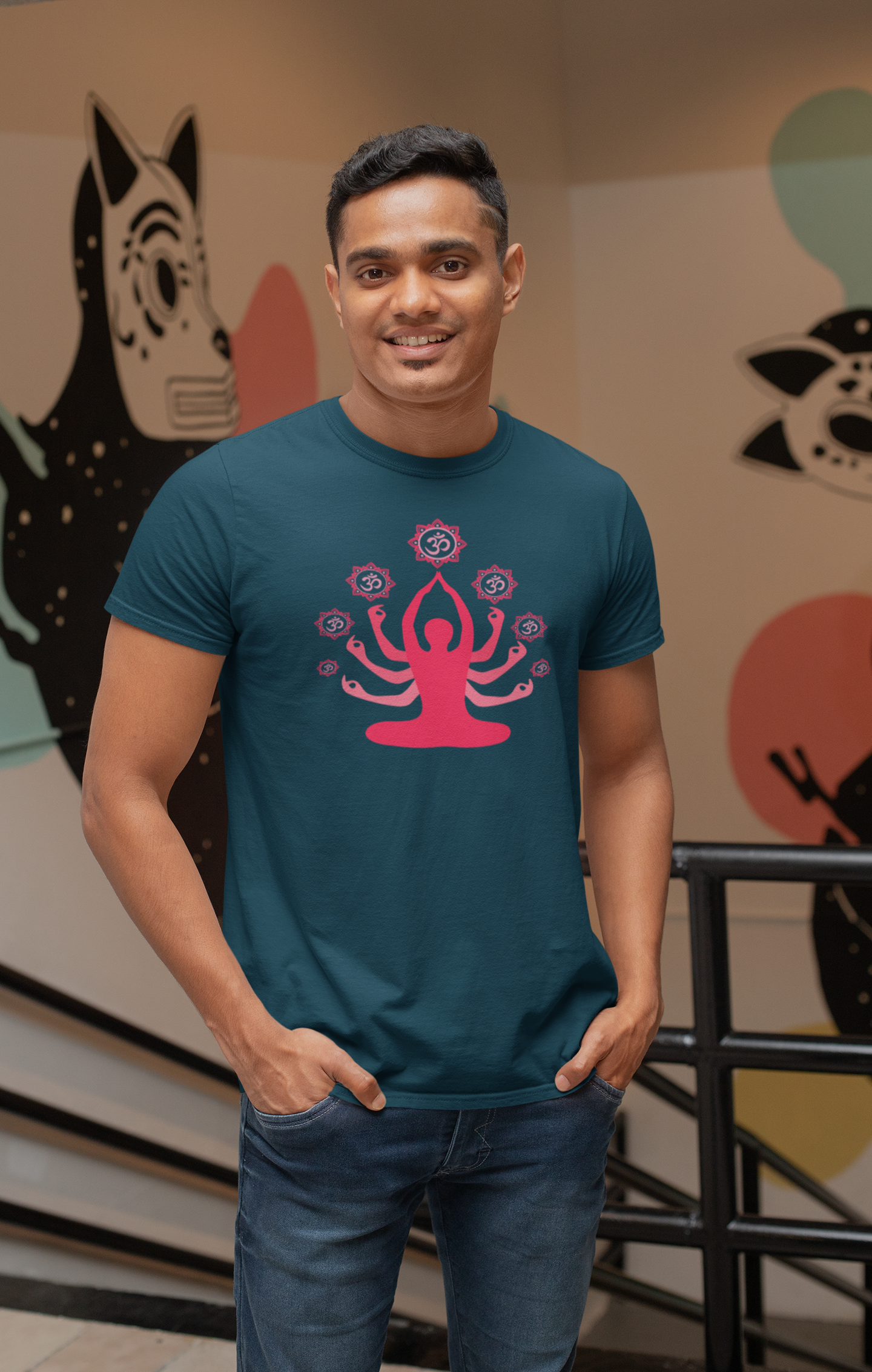 Yog Swami Cotton T-Shirt - Comfortable and Stylish Apparel for Yoga Enthusiasts