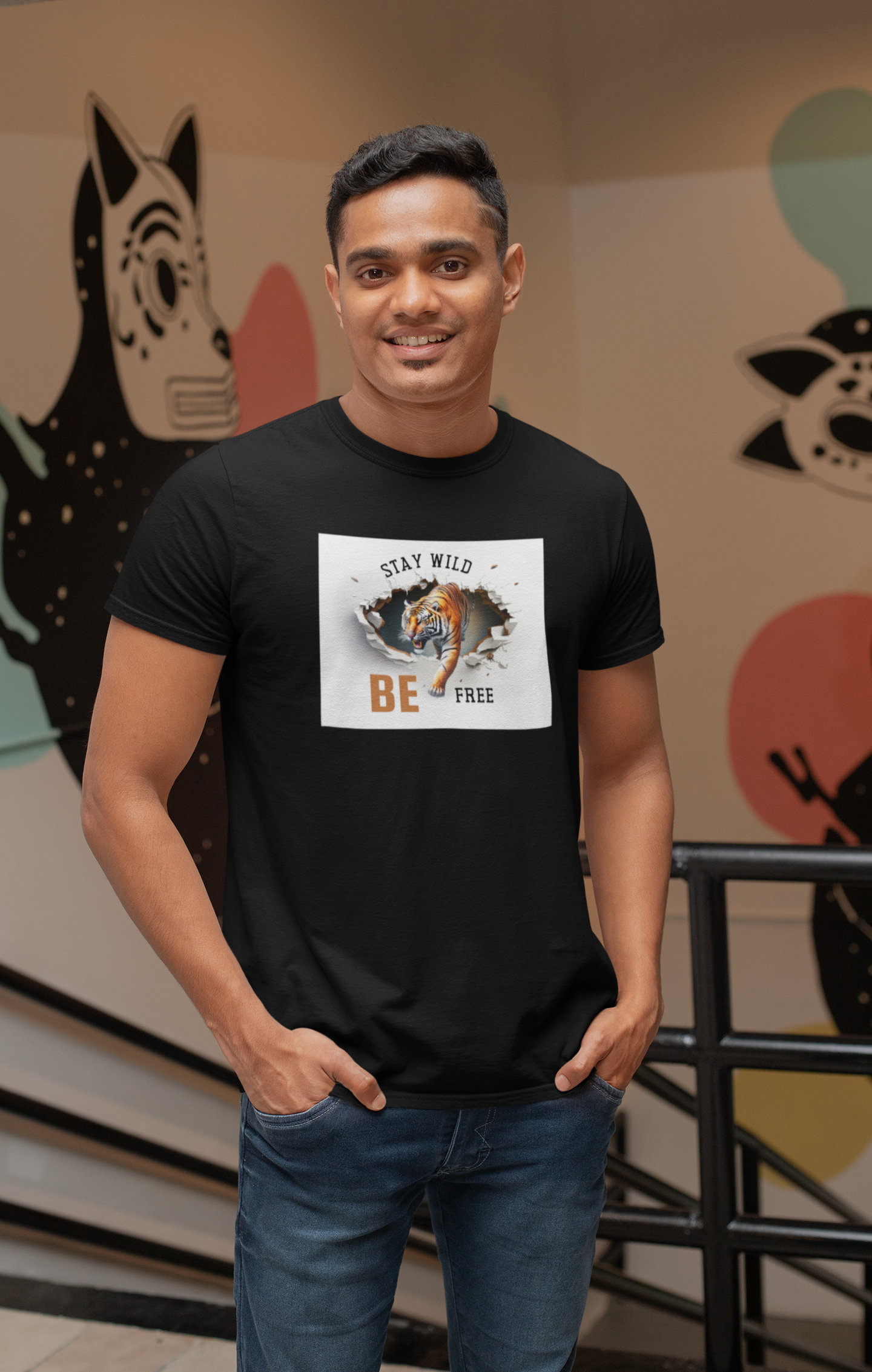 Stay Wild Be Free - Comfortable Cotton T-shirt for a Casual and Stylish Look