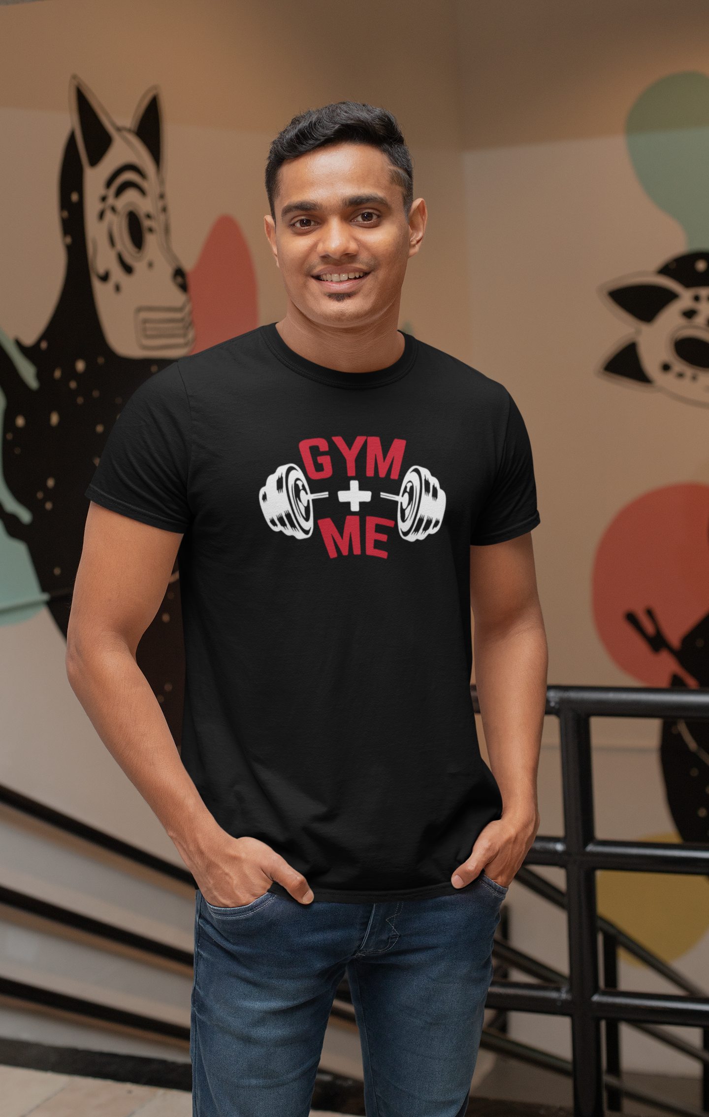 GYM Me Cotton T-Shirt - Comfortable Workout Apparel for Fitness Enthusiasts