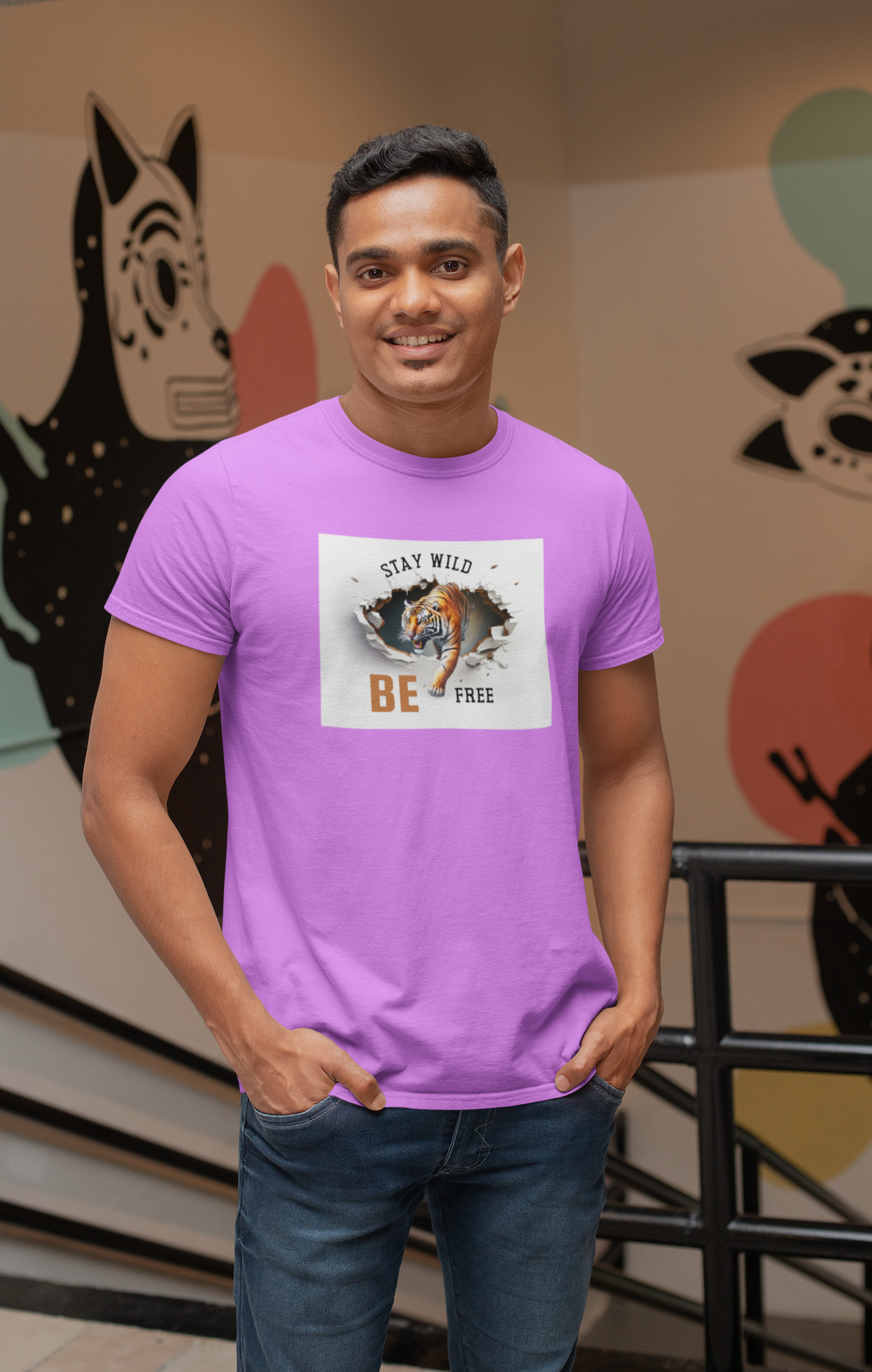 Stay Wild Be Free - Comfortable Cotton T-shirt for a Casual and Stylish Look