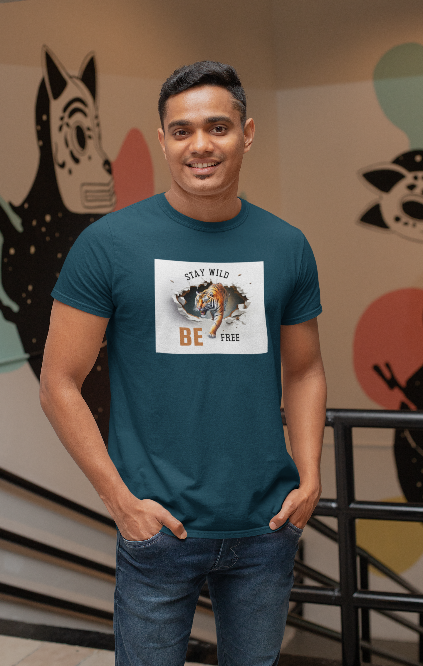 Stay Wild Be Free - Comfortable Cotton T-shirt for a Casual and Stylish Look