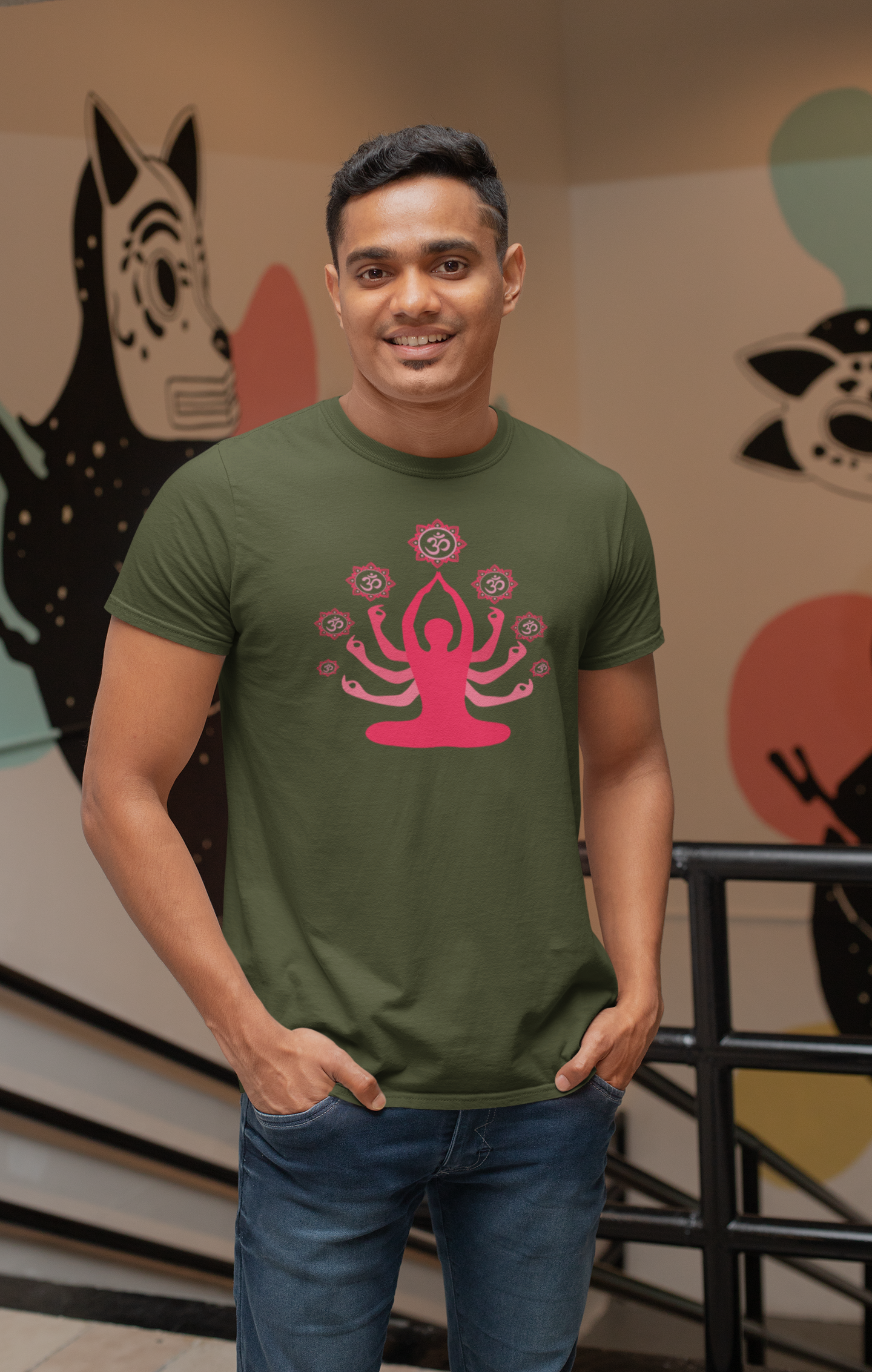 Yog Swami Cotton T-Shirt - Comfortable and Stylish Apparel for Yoga Enthusiasts