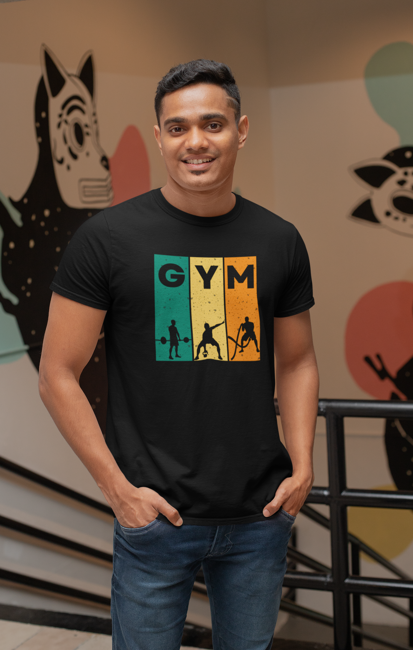 Classic Cotton GYM Tee - Unisex Fitness Shirt for Workout Enthusiasts