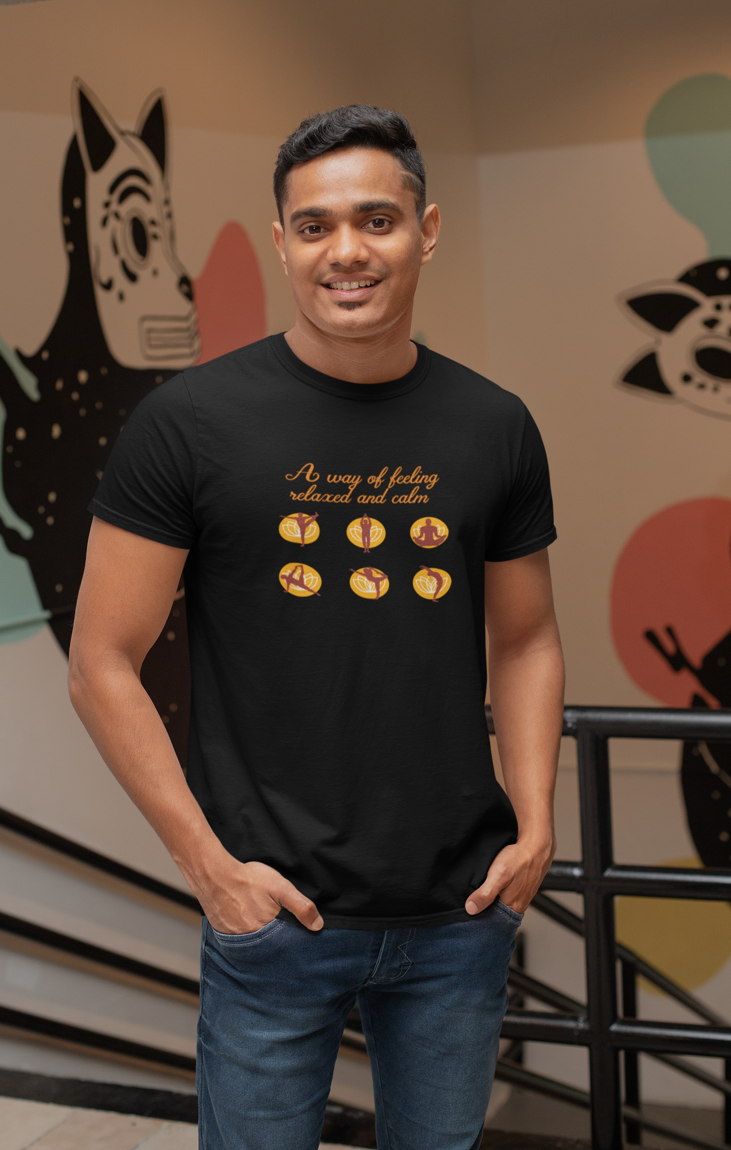 A Way of Feeling Relaxed and Simple Cotton T-Shirt - Comfortable and Casual Style