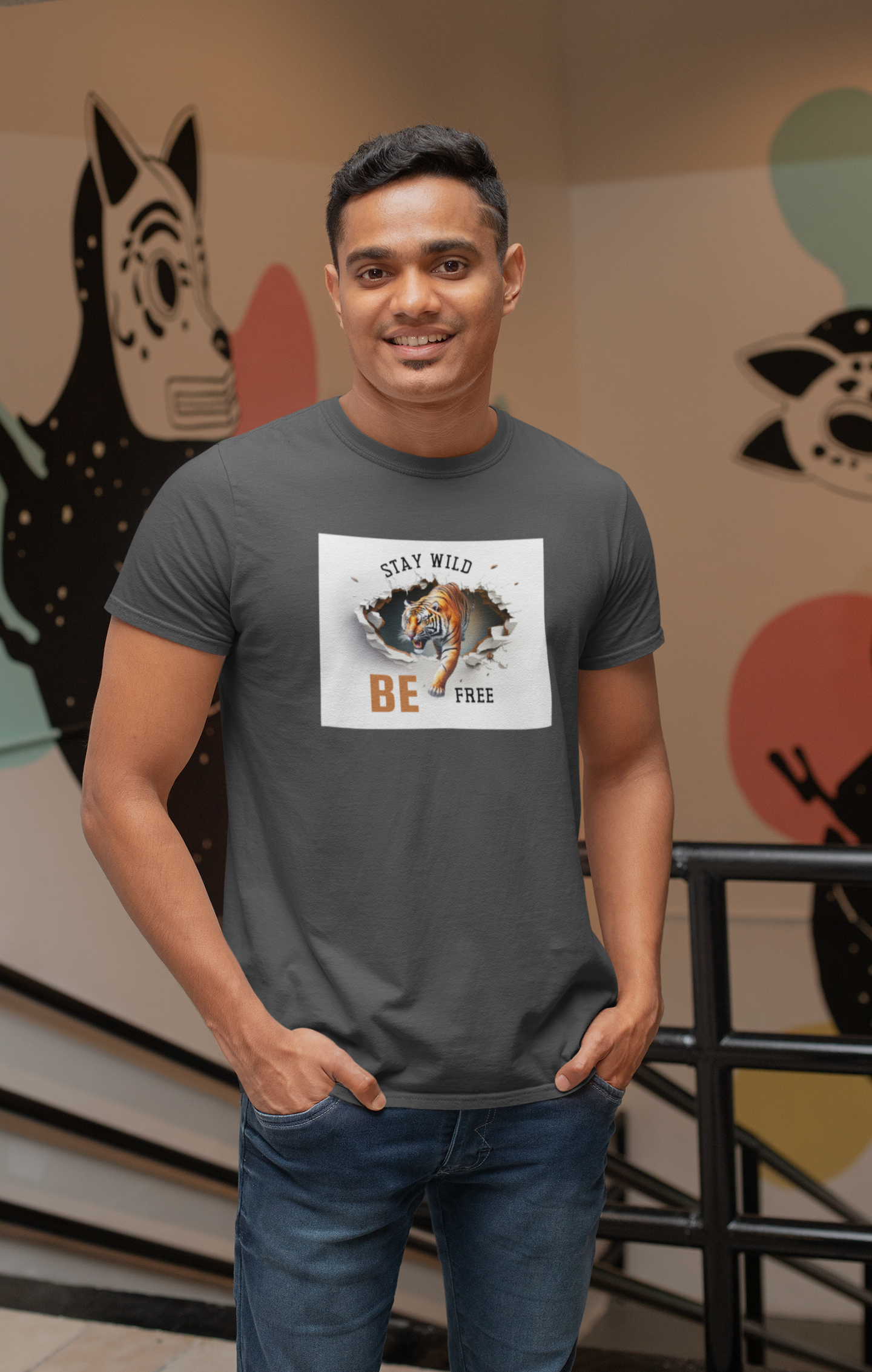 Stay Wild Be Free - Comfortable Cotton T-shirt for a Casual and Stylish Look