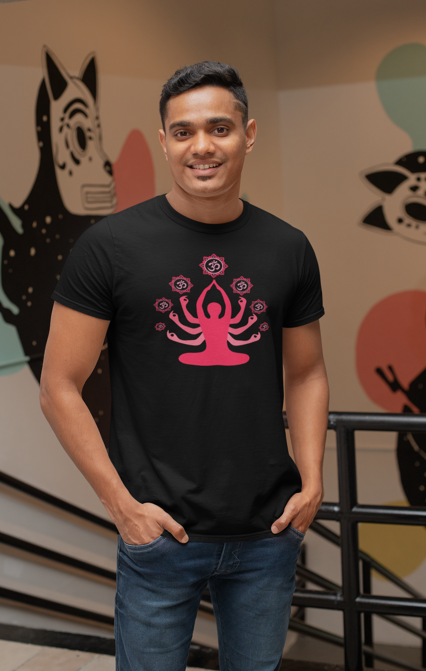 Yog Swami Cotton T-Shirt - Comfortable and Stylish Apparel for Yoga Enthusiasts