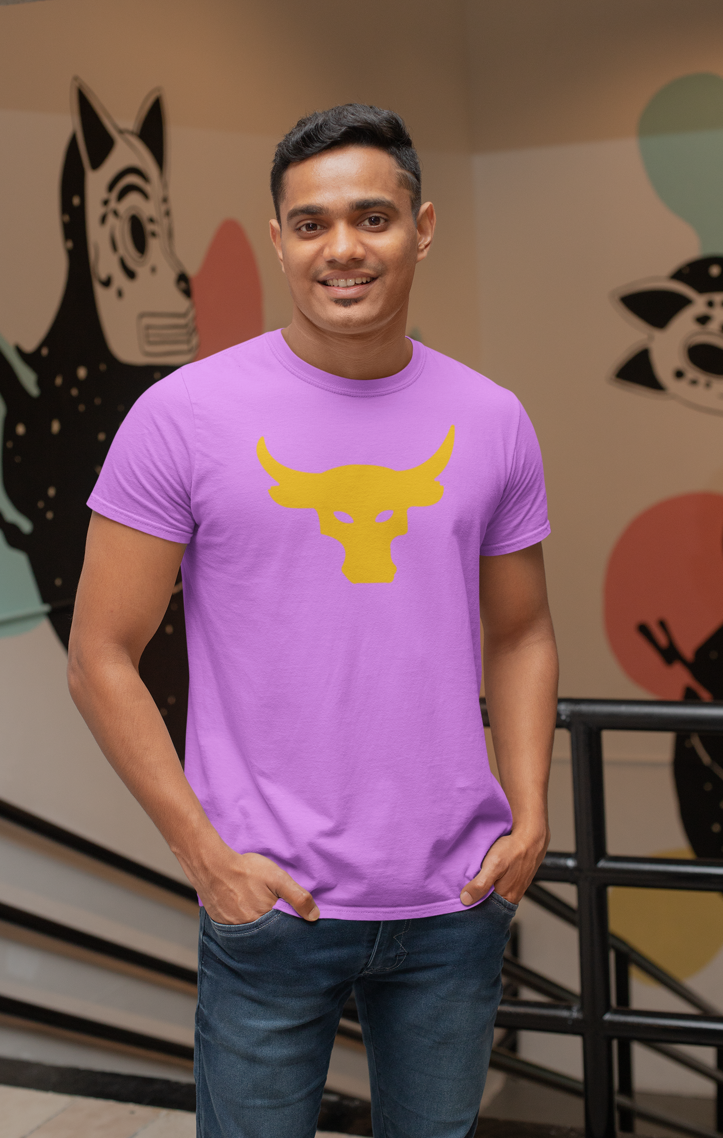 Bull Emblem Cotton Tee - Premium Comfort and Style