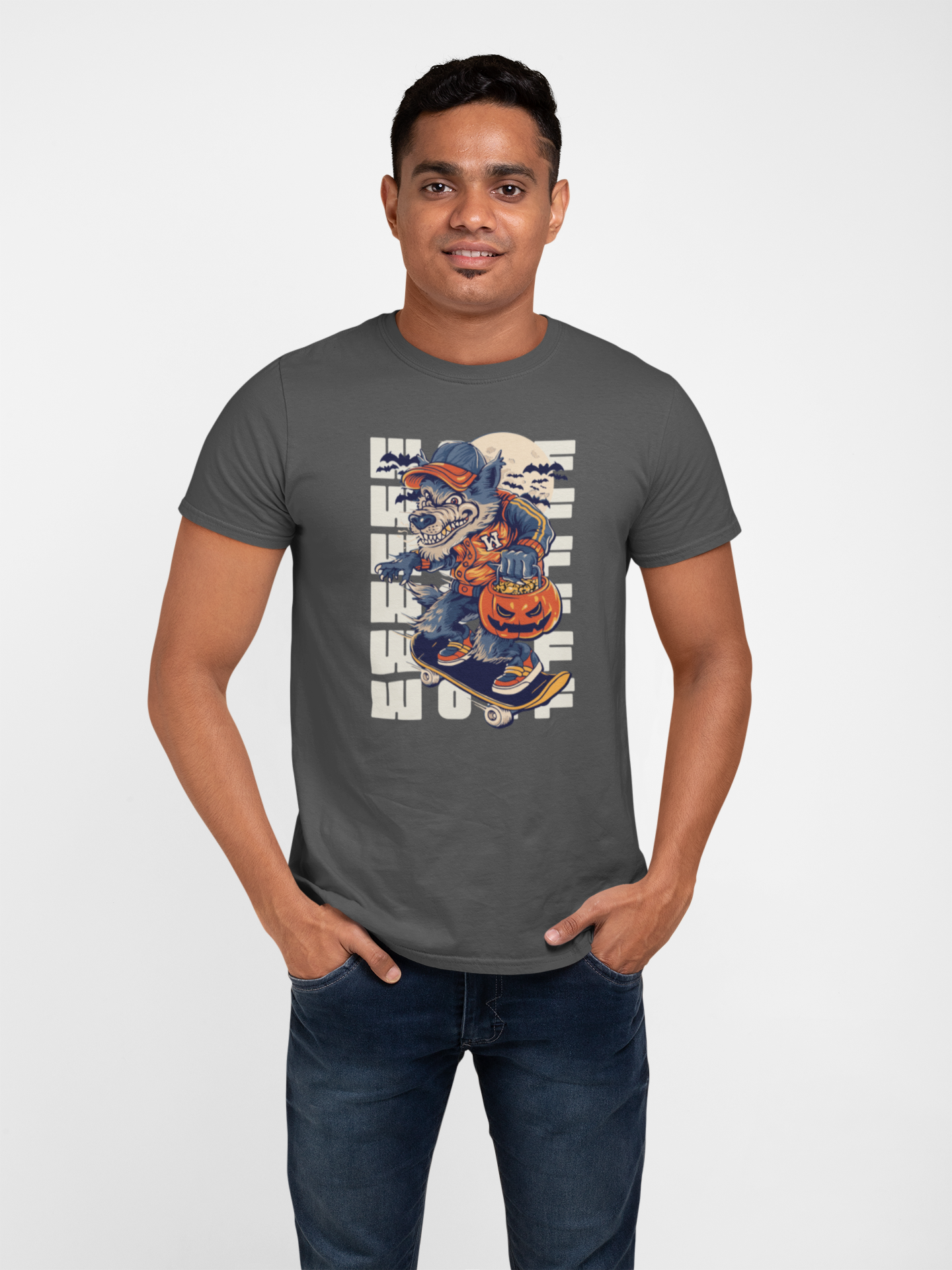 Unleash Your Spirit: Wolf Graphic Cotton T-Shirt