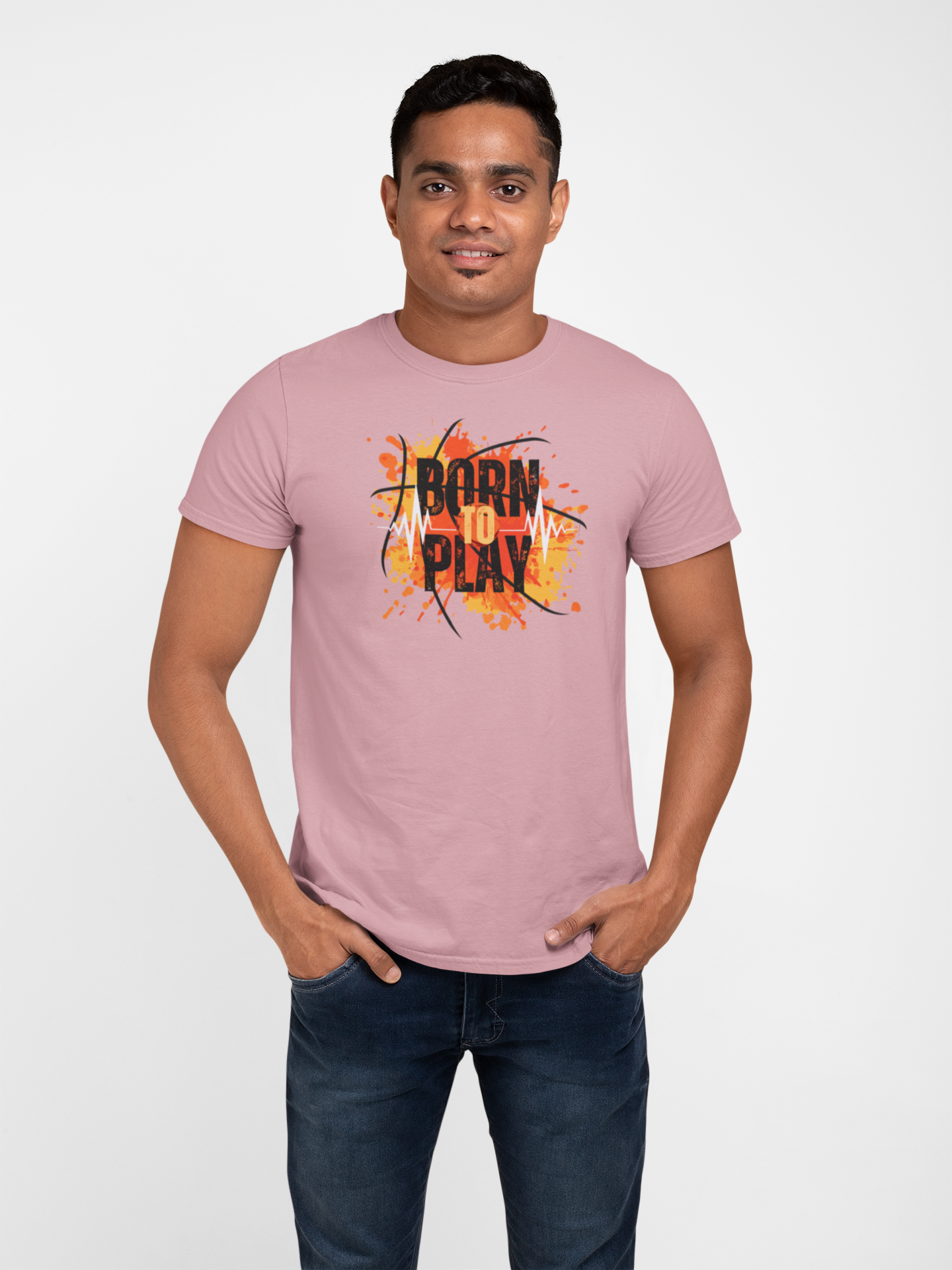 Born to Play Cotton T-Shirt - Comfortable and Stylish Casual Wear