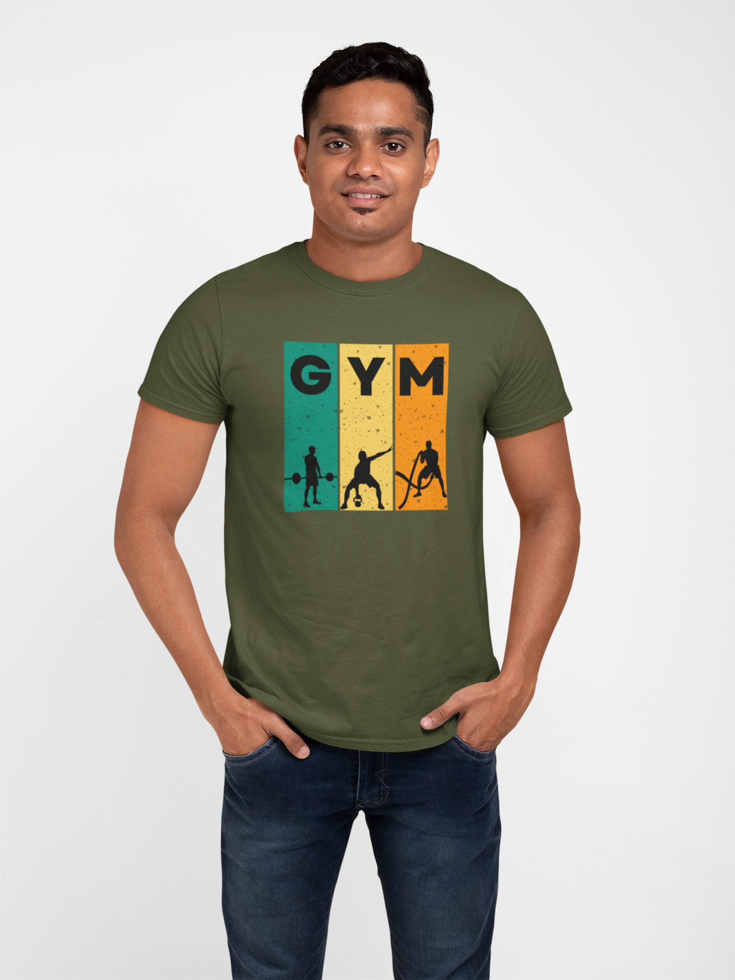 Classic Cotton GYM Tee - Unisex Fitness Shirt for Workout Enthusiasts